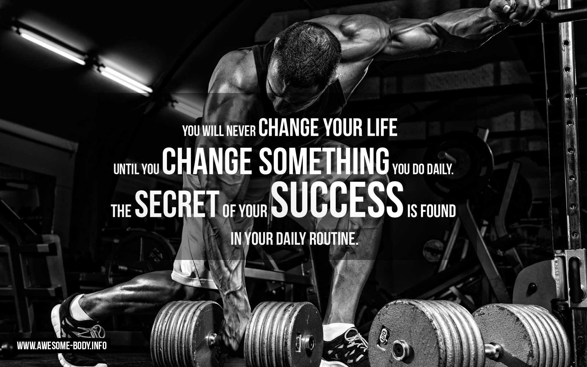 1920x1200 Secret of Success | Bodybuilding motivational posters