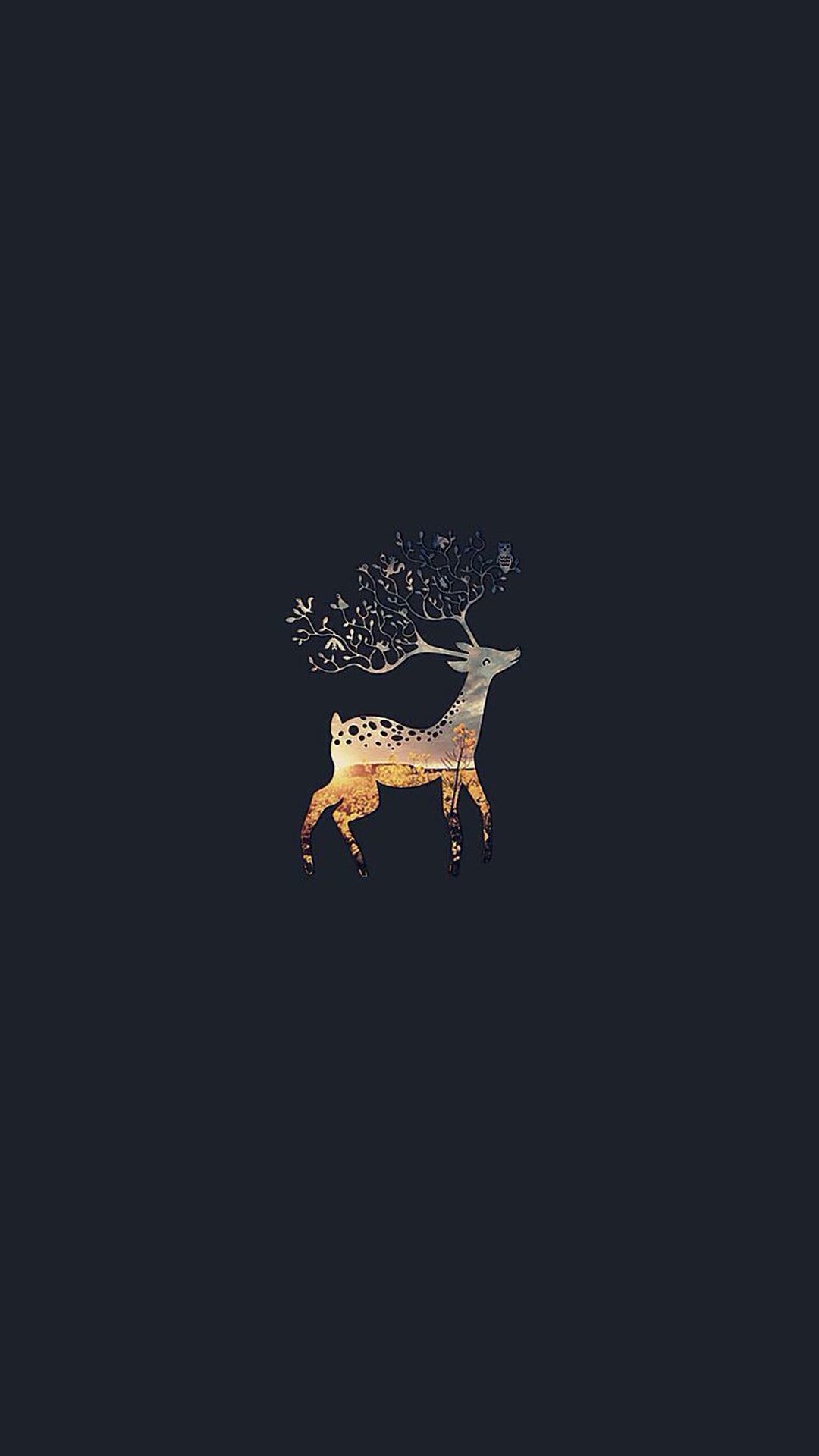 wallpaper forest minimal homescreen deer iphone iphonewallpapers  Deer  wallpaper Tumblr wallpaper Wallpaper