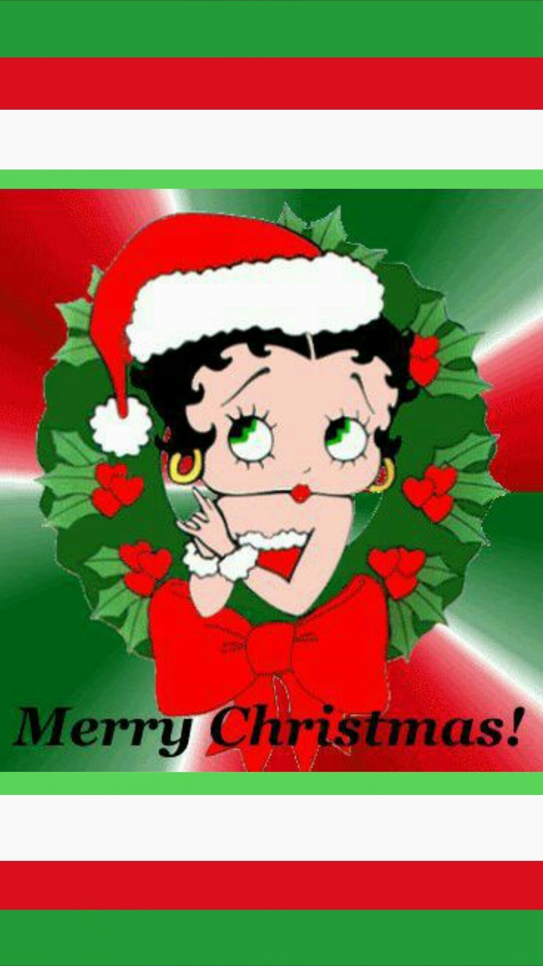 1080x1920 Betty Boop Christmas Wallpaper â 