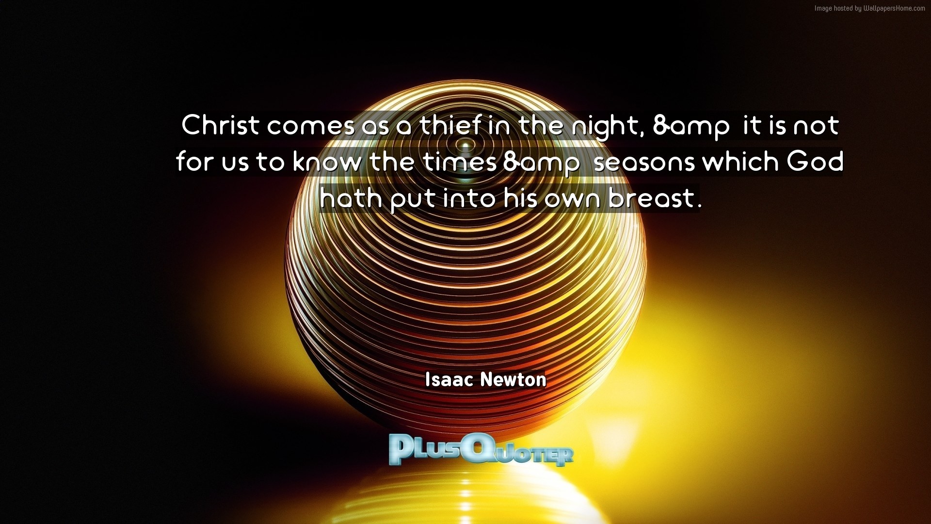1920x1080 Download Wallpaper with inspirational Quotes- "Christ comes as a thief in  the night,