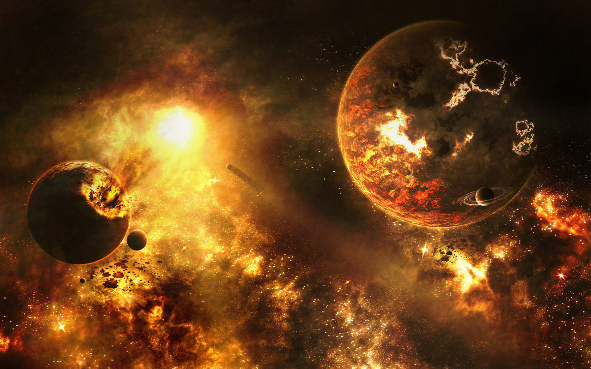 1920x1200 Space explosion