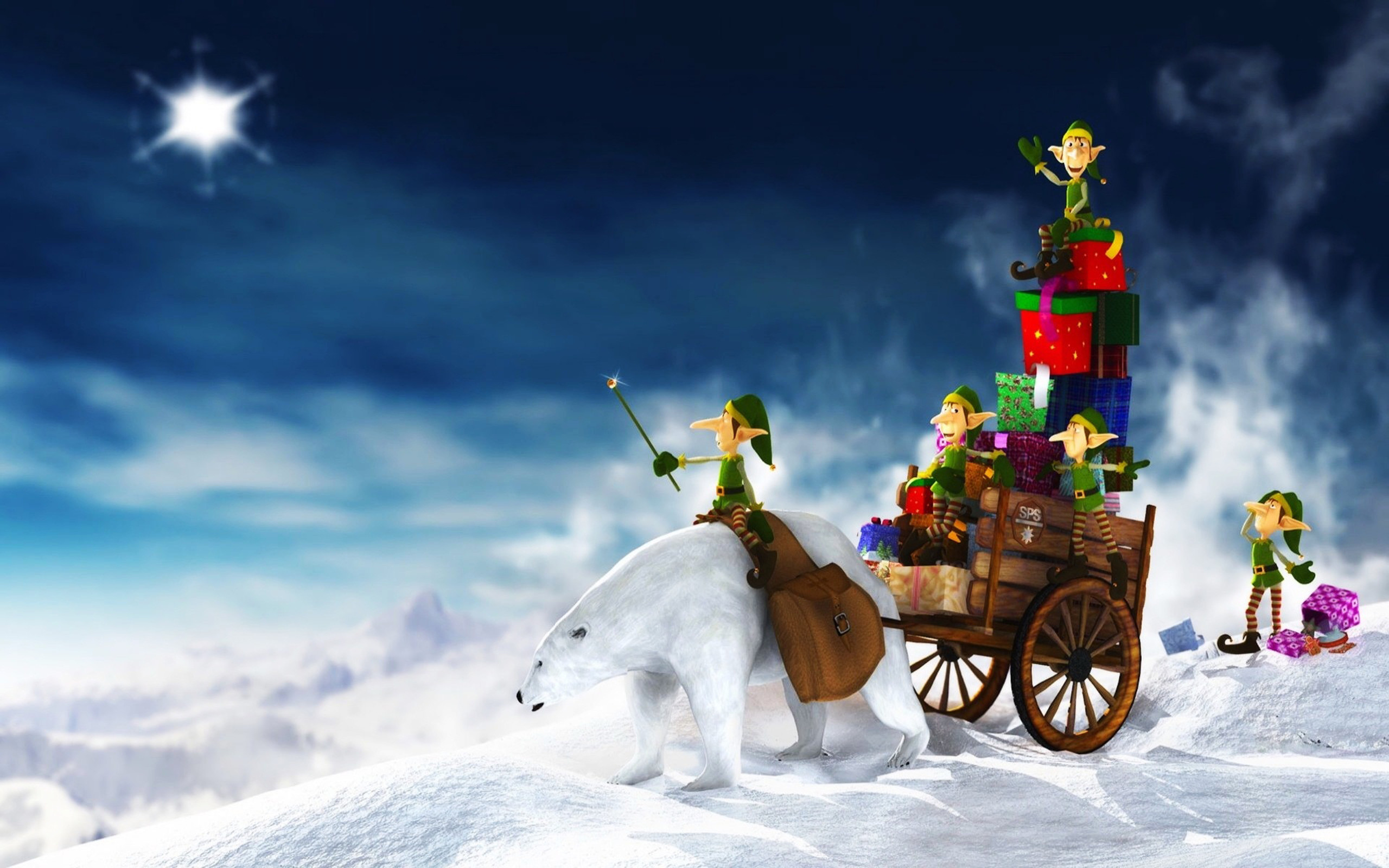 2560x1600 Free Christmas HD Wallpapers Download – Merry Christmas 3D Pictures