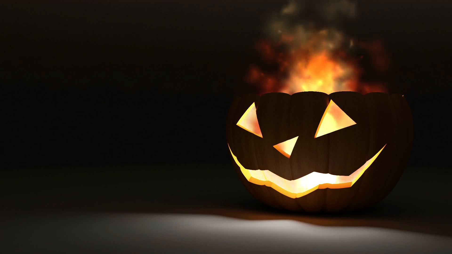 1920x1080 Seamless Looping Animation of Halloween Jack O Lantern Pumpkin with Fire  Flame on black background. HQ Video Clip Motion Background - Storyblocks  Video
