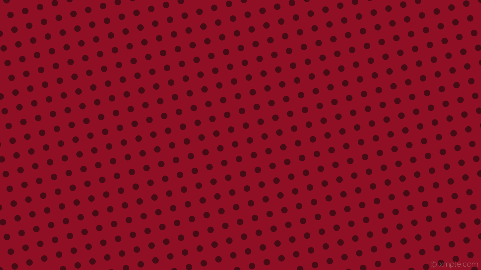 1920x1080 wallpaper spots red polka dots dark red #900f24 #470b15 105Â° 26px 61px