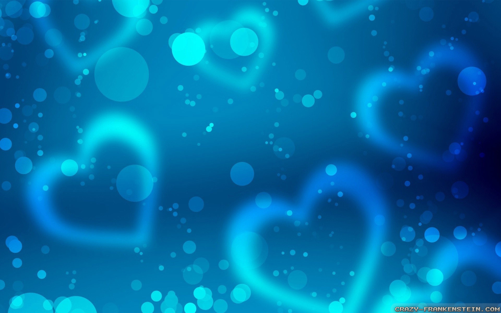 1920x1200 Blue Hearts Background - wallpaper.