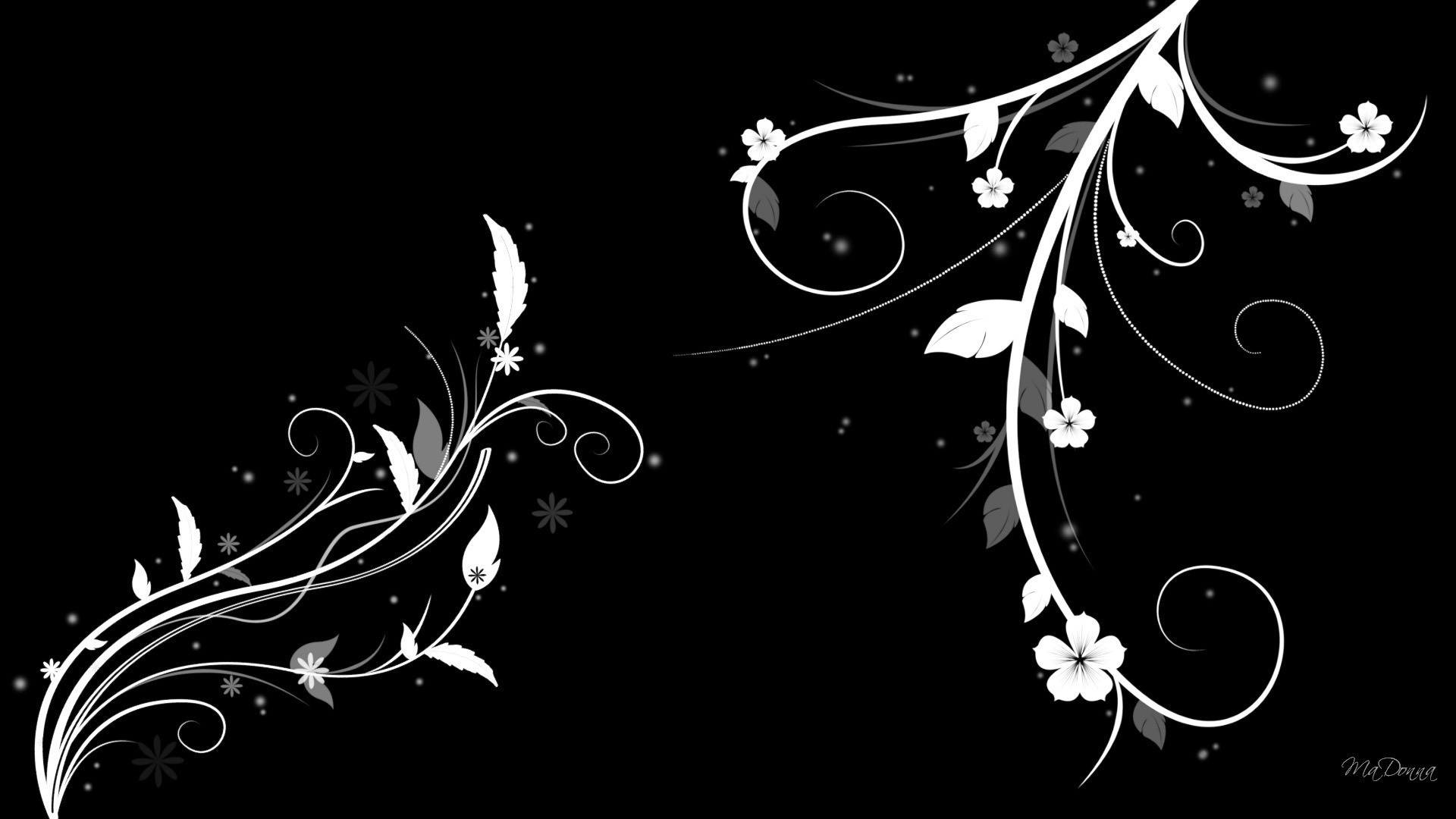 1920x1080 Black And White Abstract wallpaper