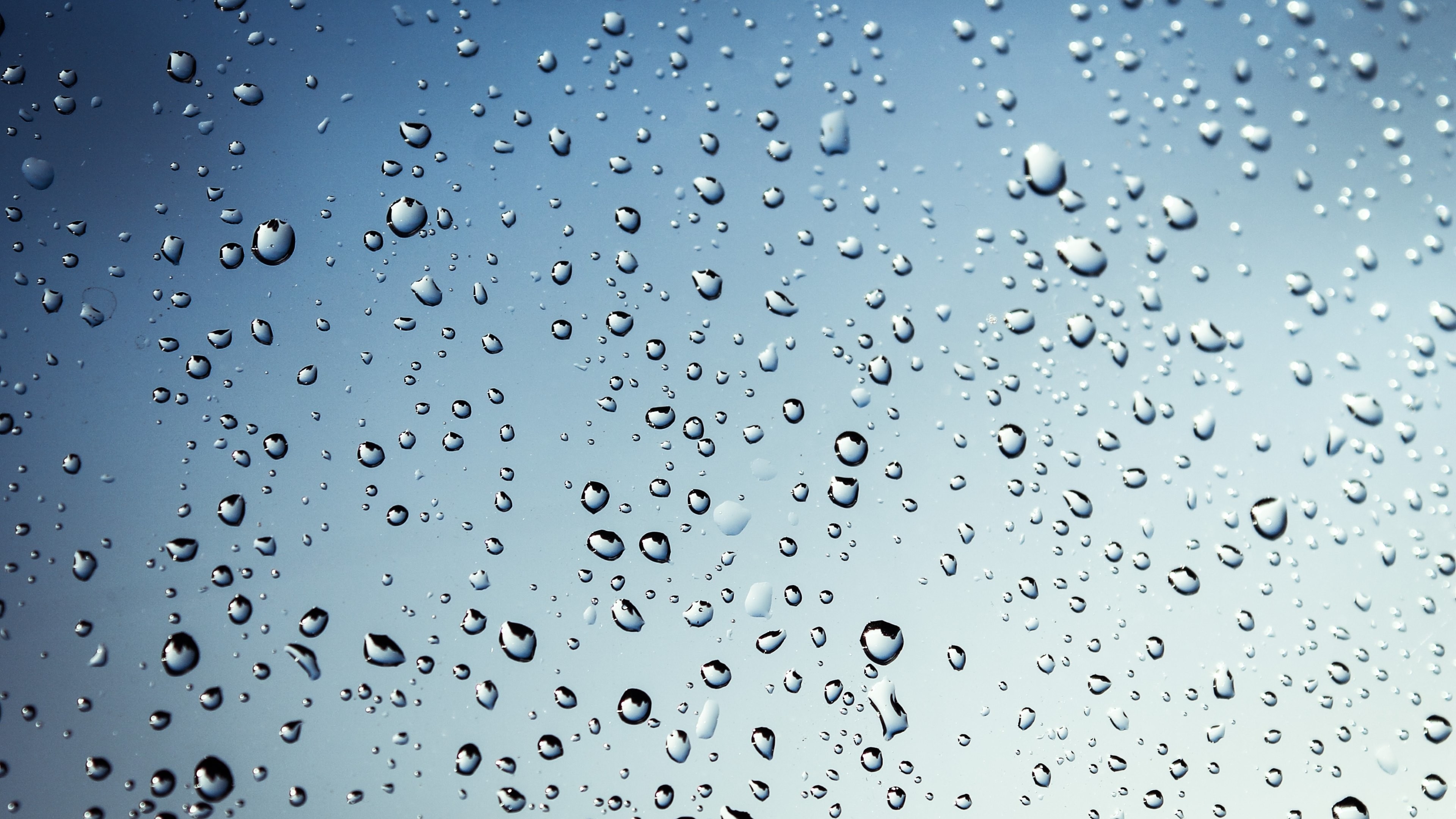 3840x2160 Wallpaper: Rain Drops on Window