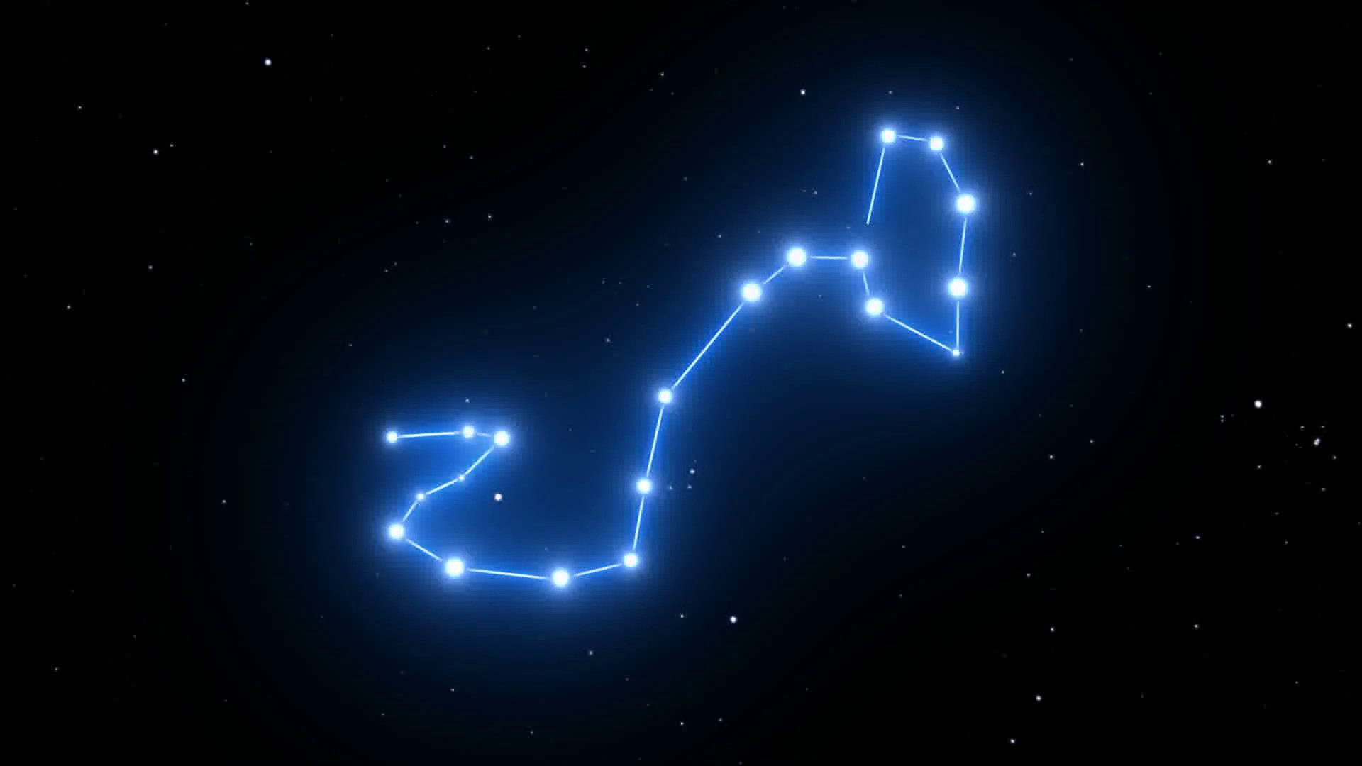 1920x1080 Scorpio Constellation on a Beautiful Starry Night Background Motion  Background - VideoBlocks