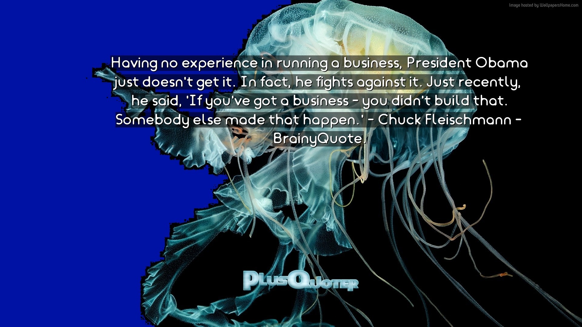 1920x1080 Download Wallpaper with inspirational Quotes- "Having no experience in  running a business, President
