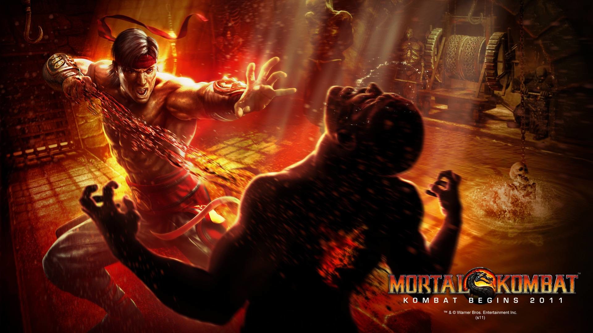 1920x1080 Logo Mortal Kombat Wallpapers PixelsTalk HD Background Mortal Kombat X Scorpion  Wallpaper WallpapersByte 