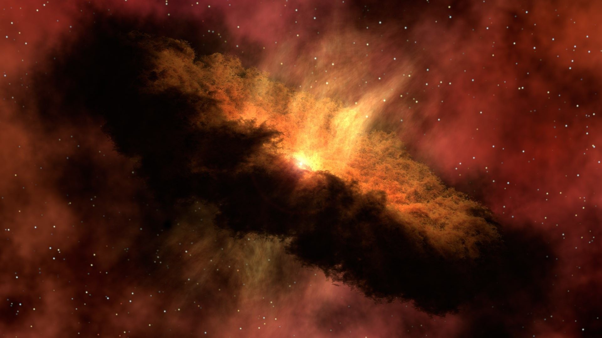 1920x1080 Dust Tag - Black Nebula Stars Dust Hole Wallpaper Nature Mobile for HD 16:9