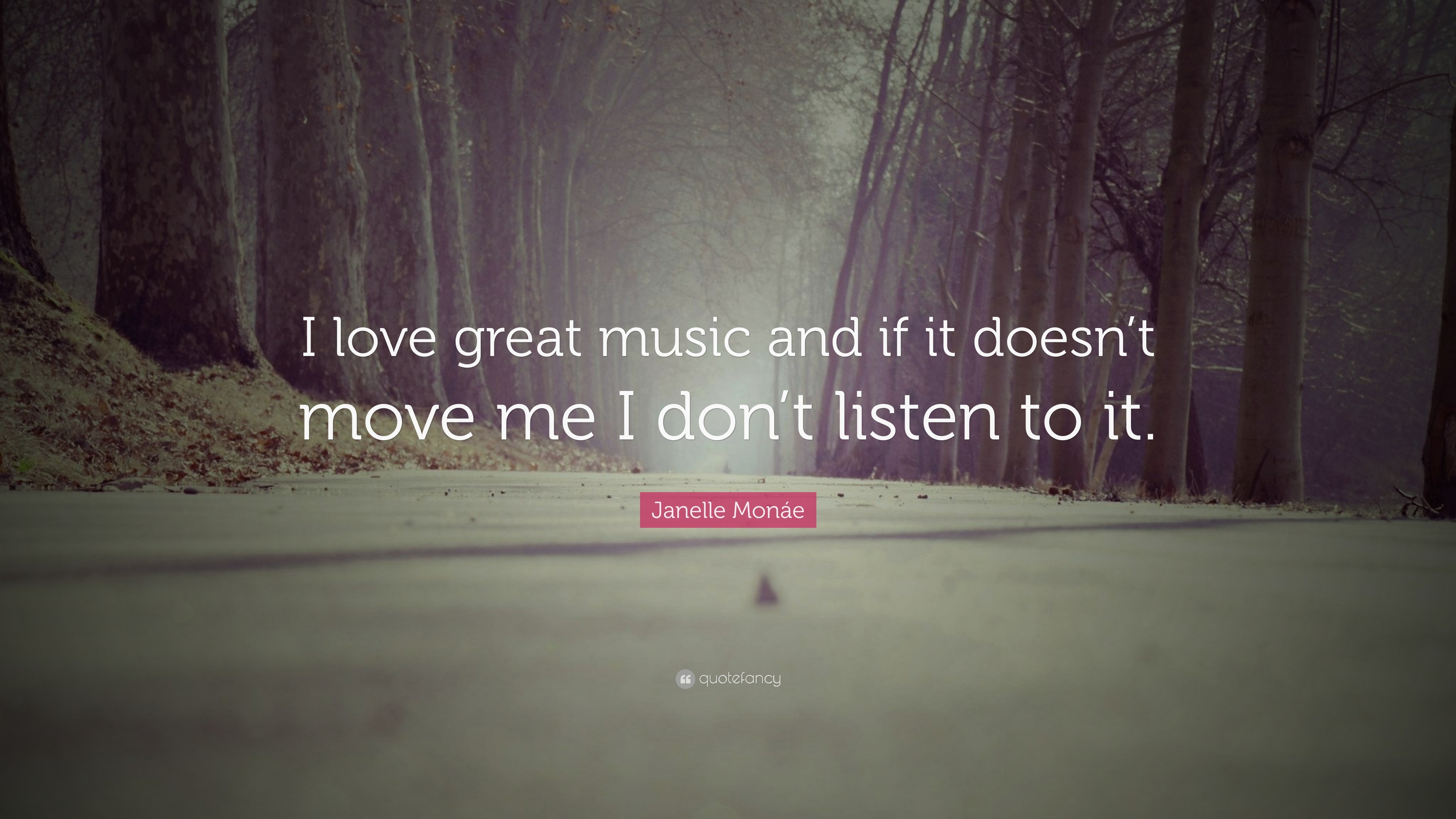 3840x2160 Janelle MonÃ¡e Quote: “I love great music and if it doesn't move