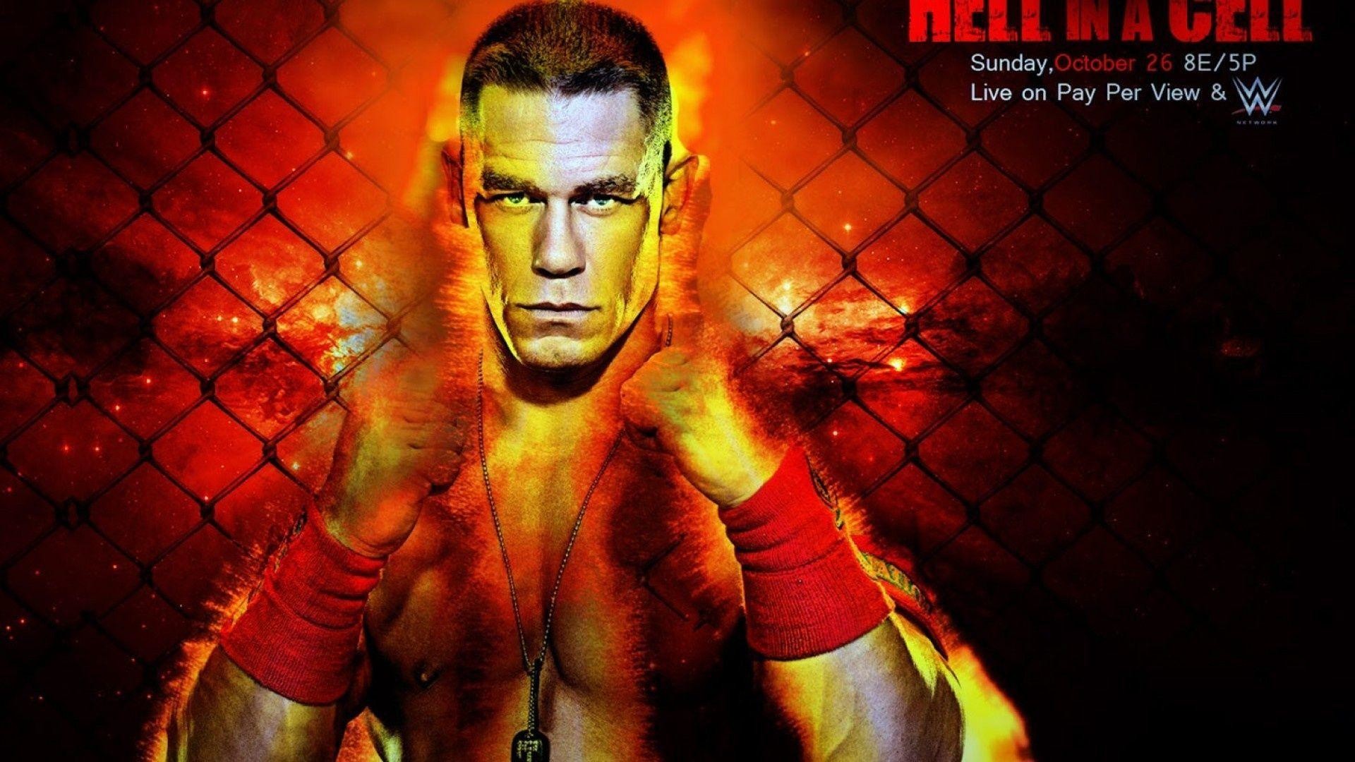 1920x1080  2014, Wwe, Wwf, Wrestling, John Cena, Hell In A Cell