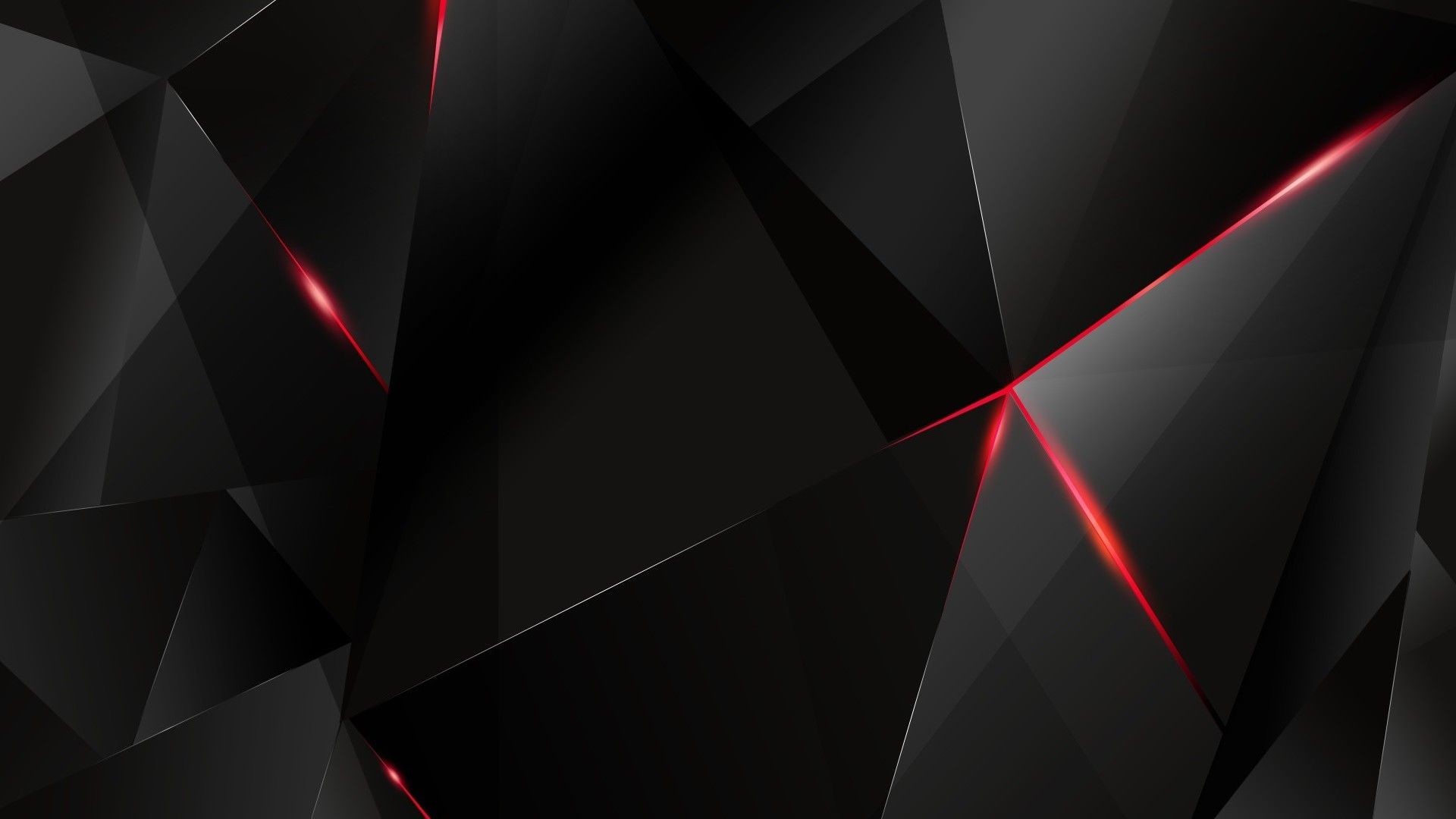 1920x1080 black-polygon-with-red-edges-abstract-hd-wallpaper-