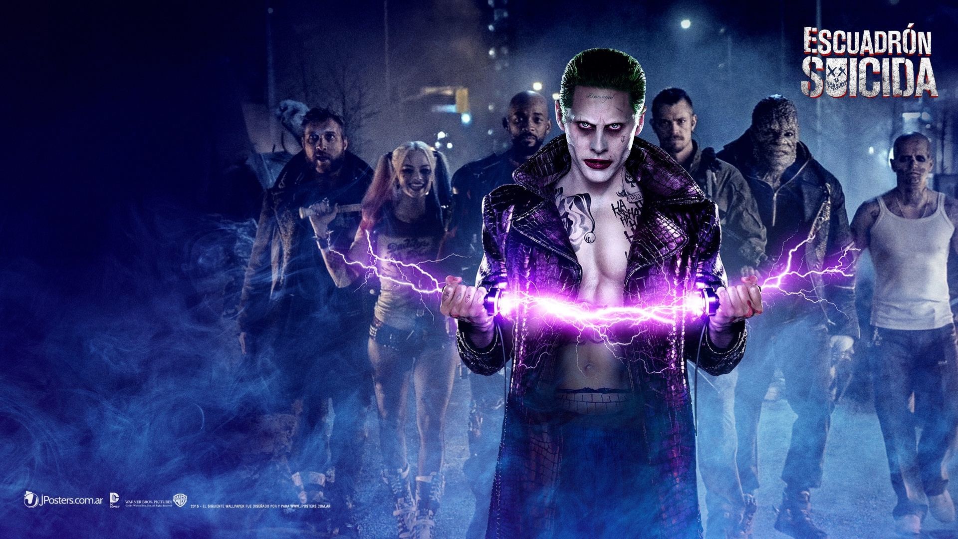 1920x1080 Jared Leto as "The Joker" in Suicide Squad