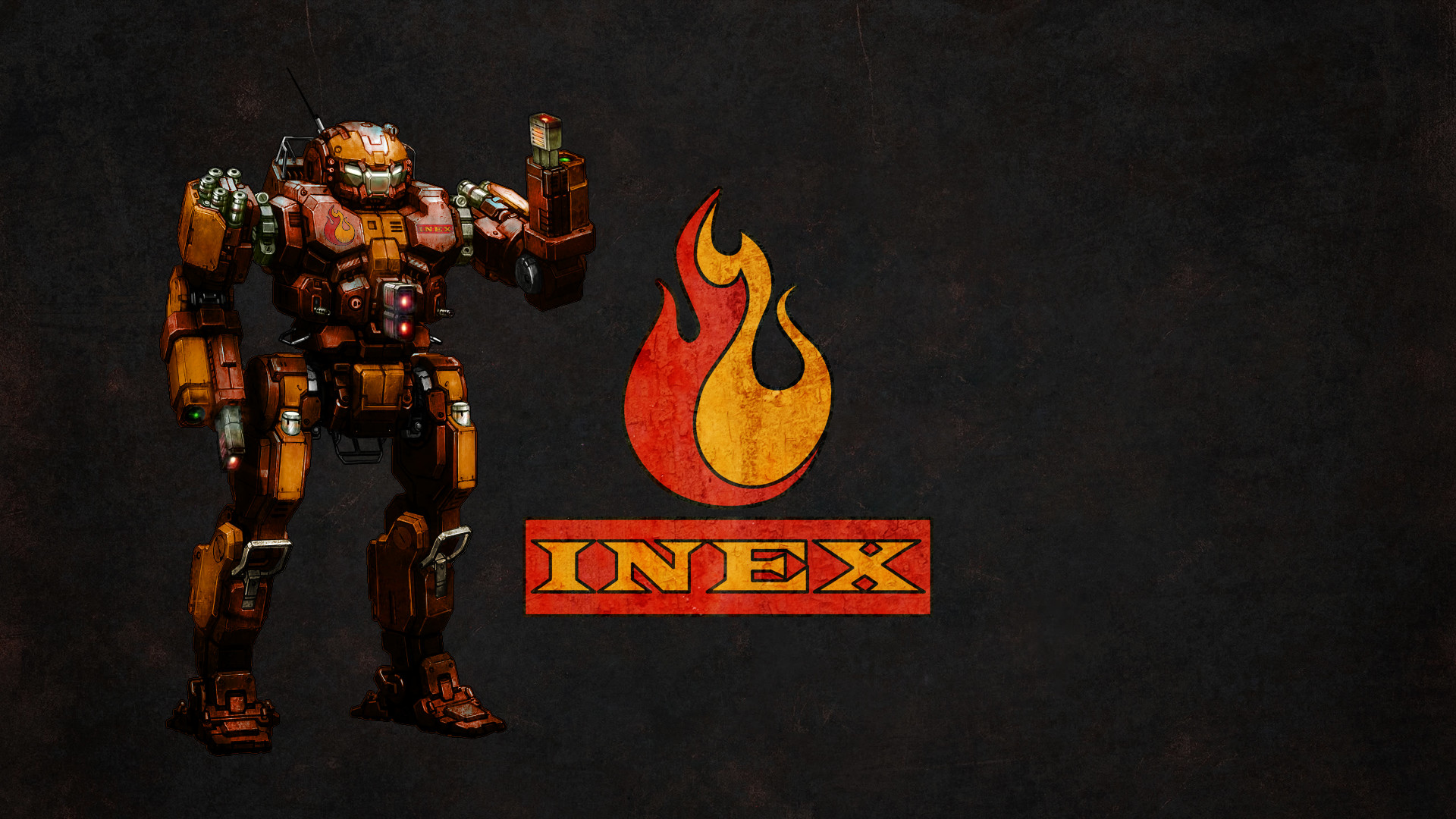 1920x1080 ... Wallpaper MWO Firestarter and INEX logo by Odanan