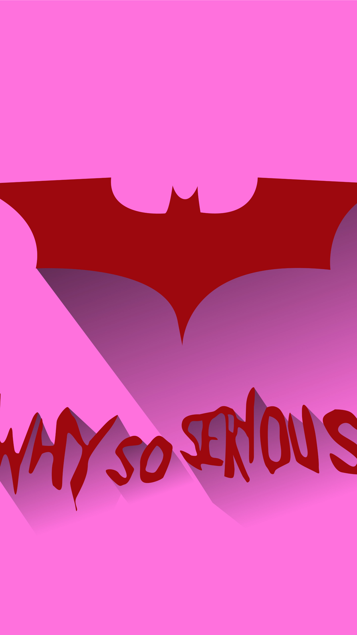 1440x2560 serious wallpaper #393501. Download Batman Logo Why So ...