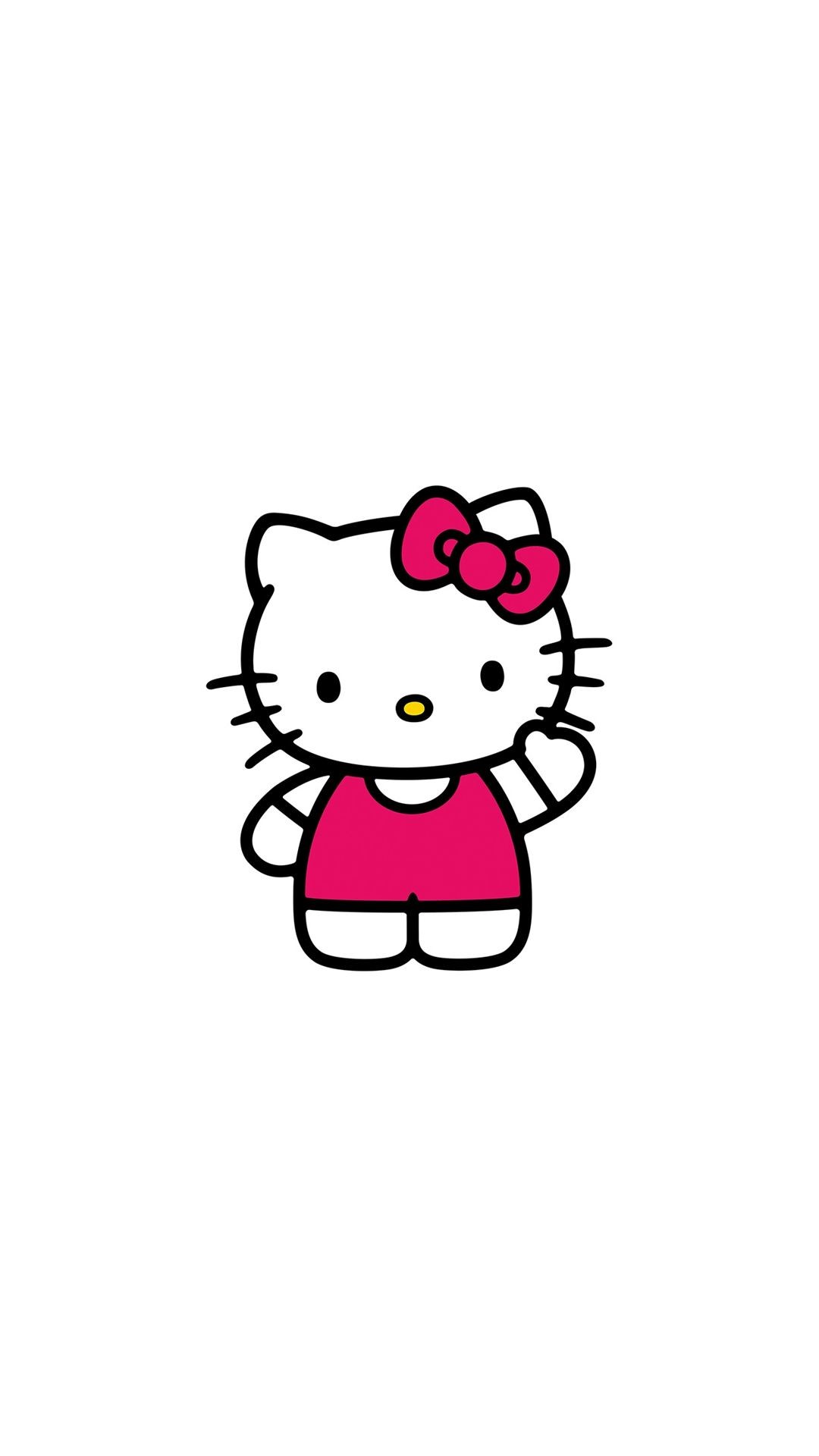 1080x1920 Hello Kitty Art Cute Logo Minimal iPhone 6 Wallpaper Download .