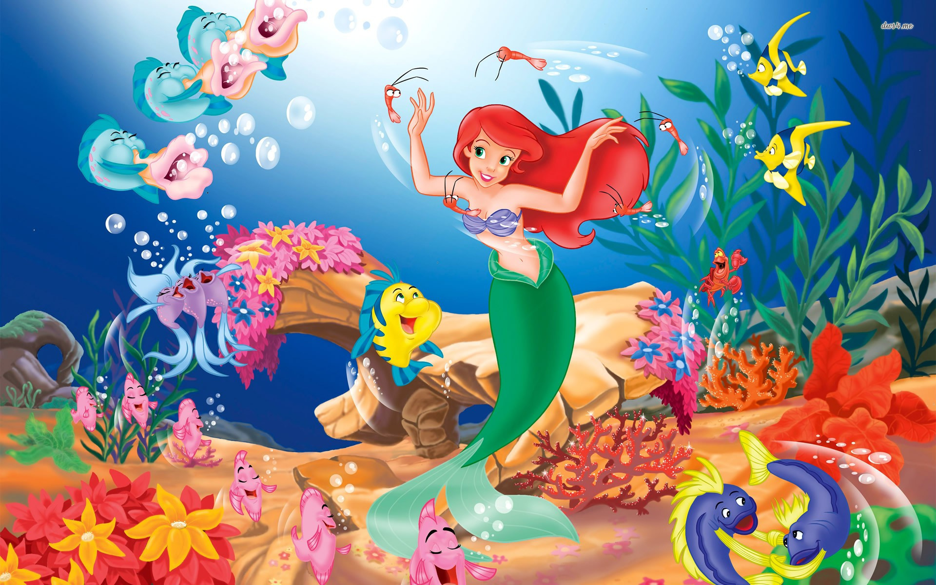 1920x1200 The Little Mermaid Disney Cartoon Wallpaper