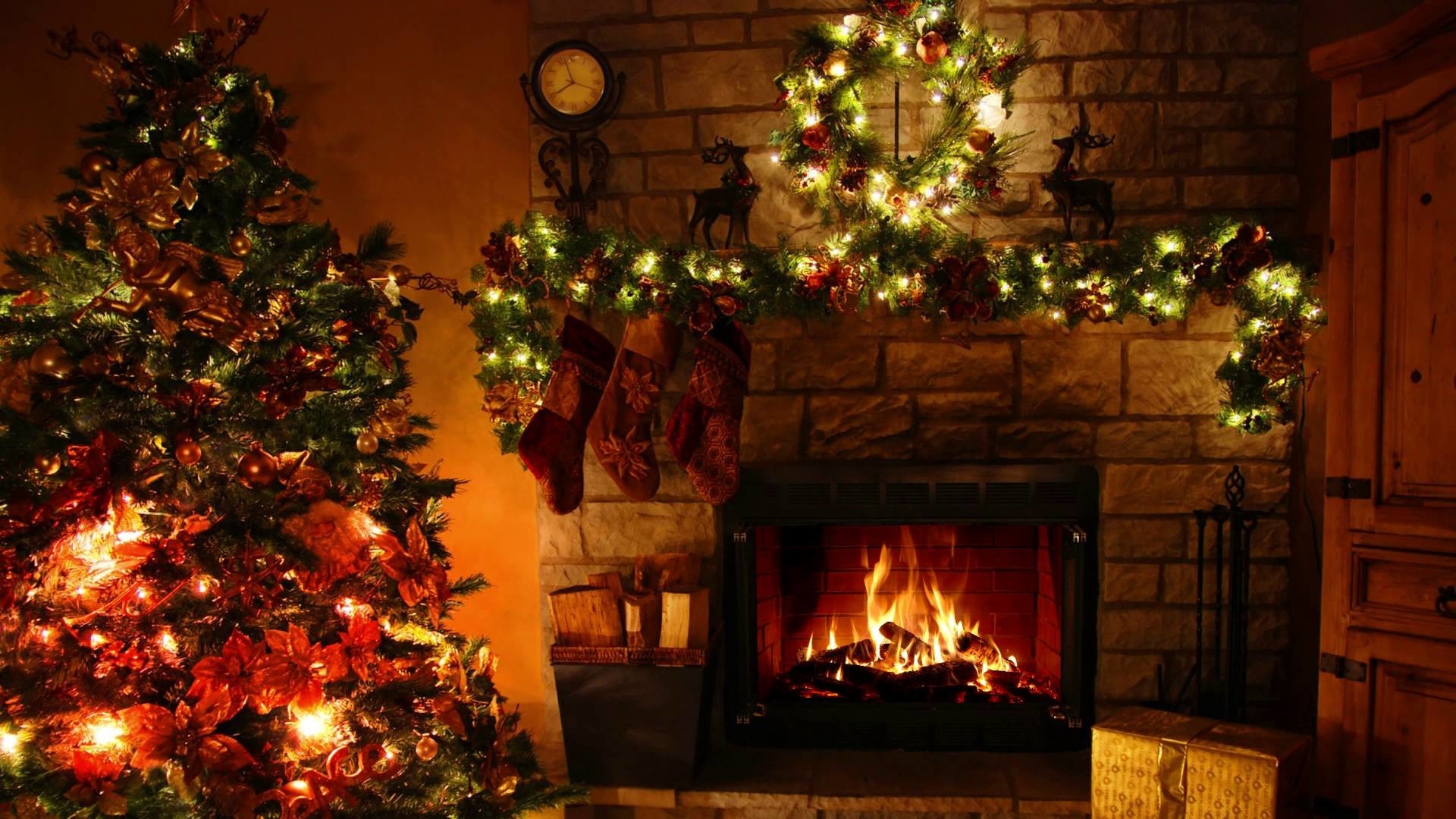 1920x1080  Christmas fireplace fire holiday festive decorations eq wallpaper  .
