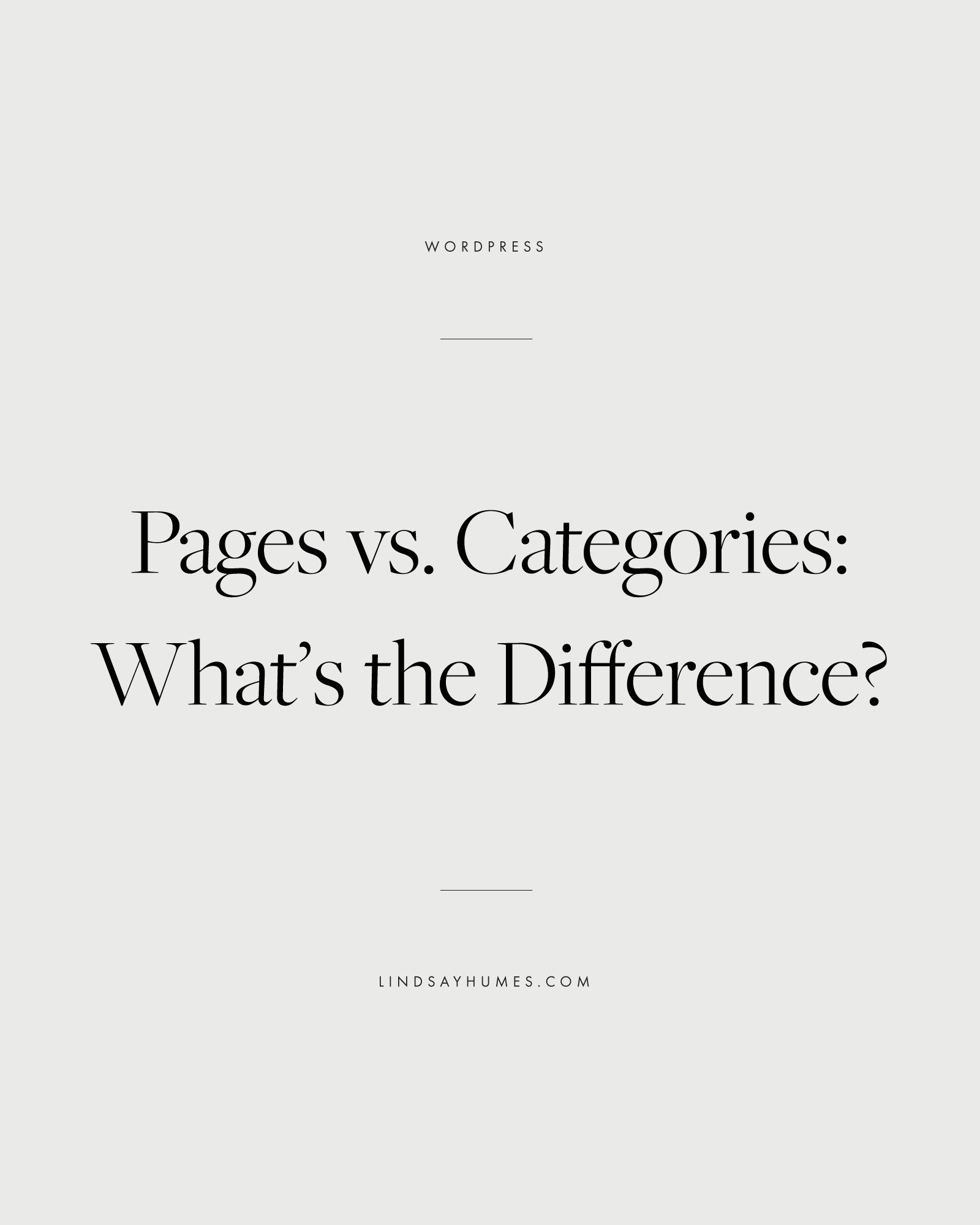 1600x2000 The Main Difference Between Pages + Categories