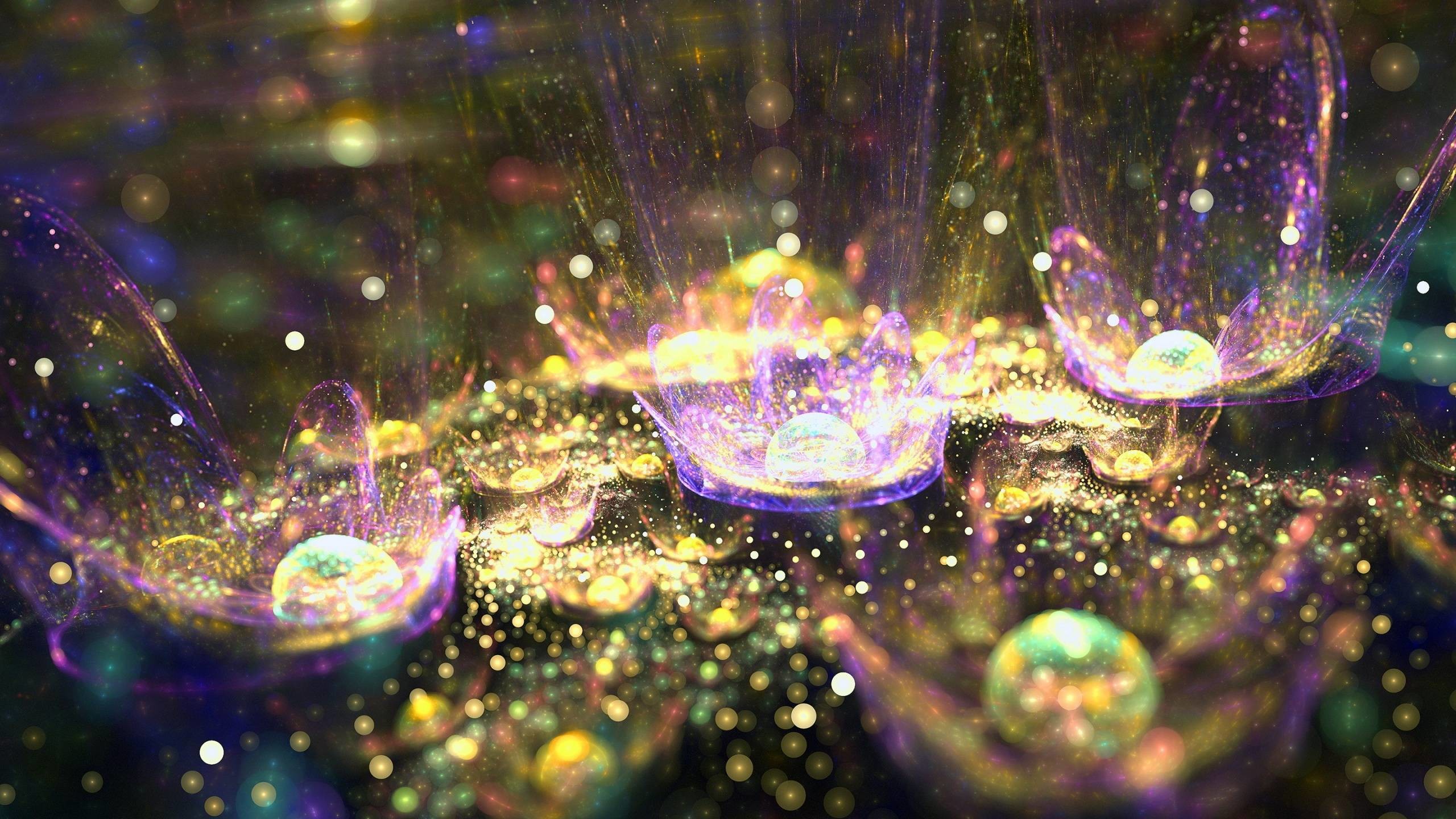 2560x1440 Colorful Glitter - Abstract Wallpapers