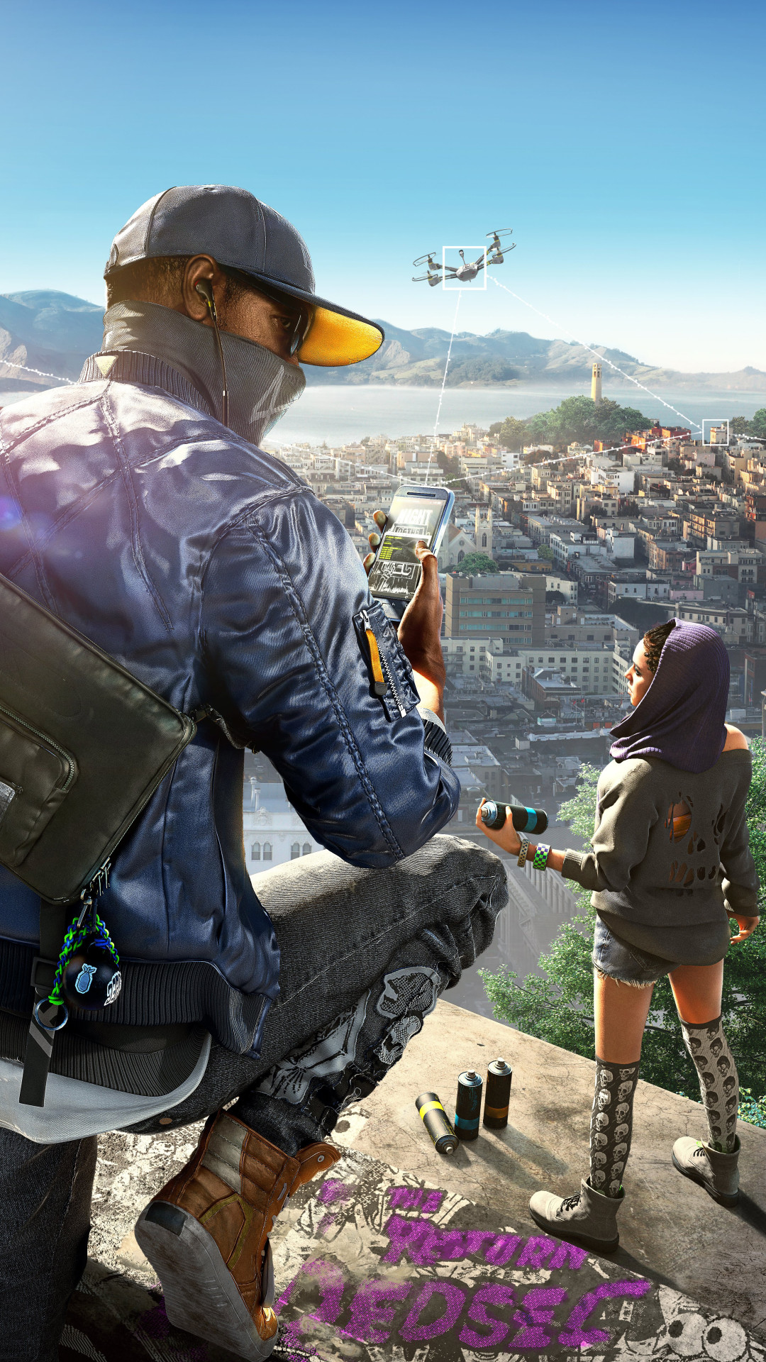 1080x1920 Video Game Watch Dogs 2. Wallpaper 654411
