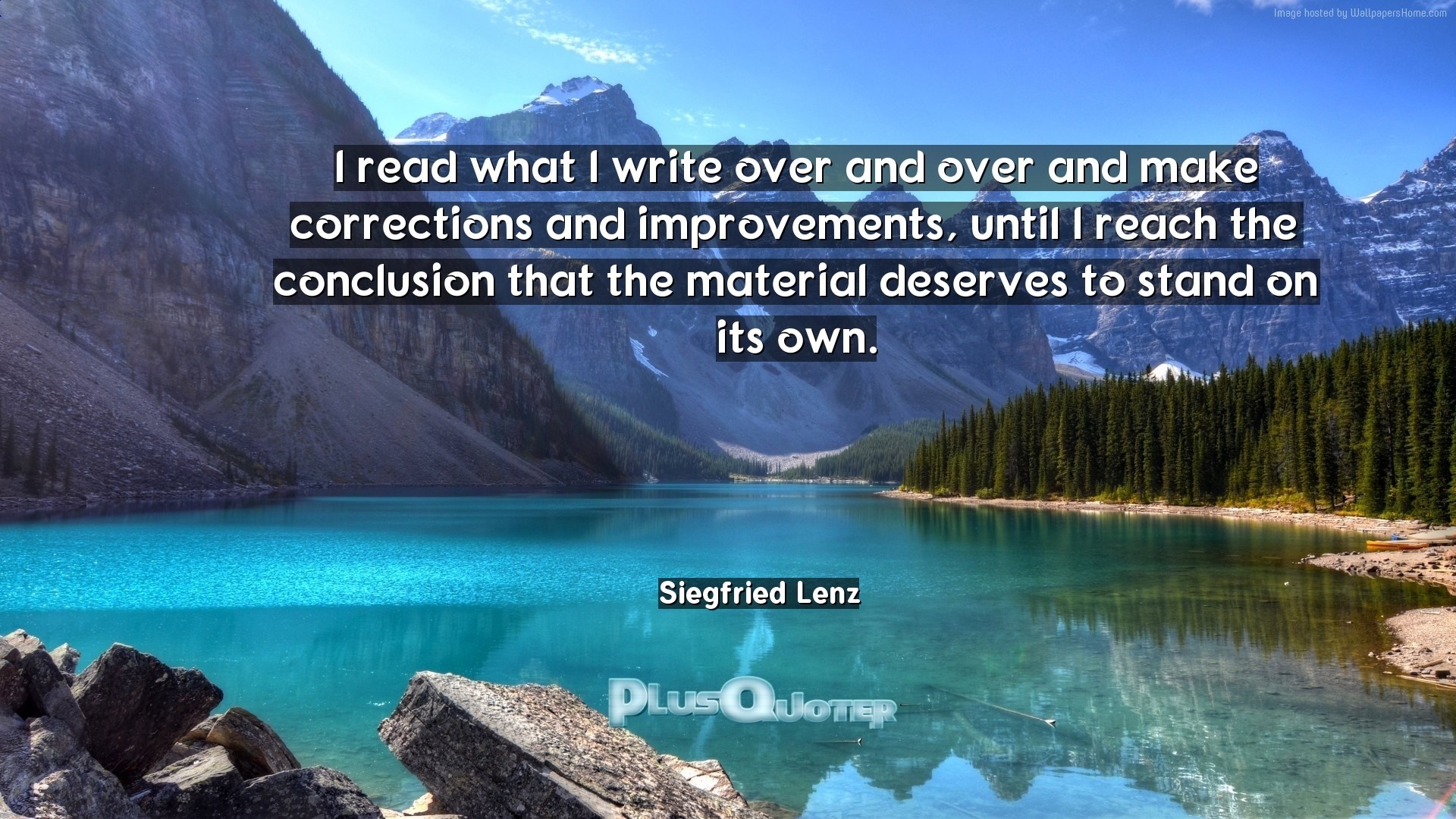 1920x1080 Download Wallpaper with inspirational Quotes- "I read what I write over and  over and