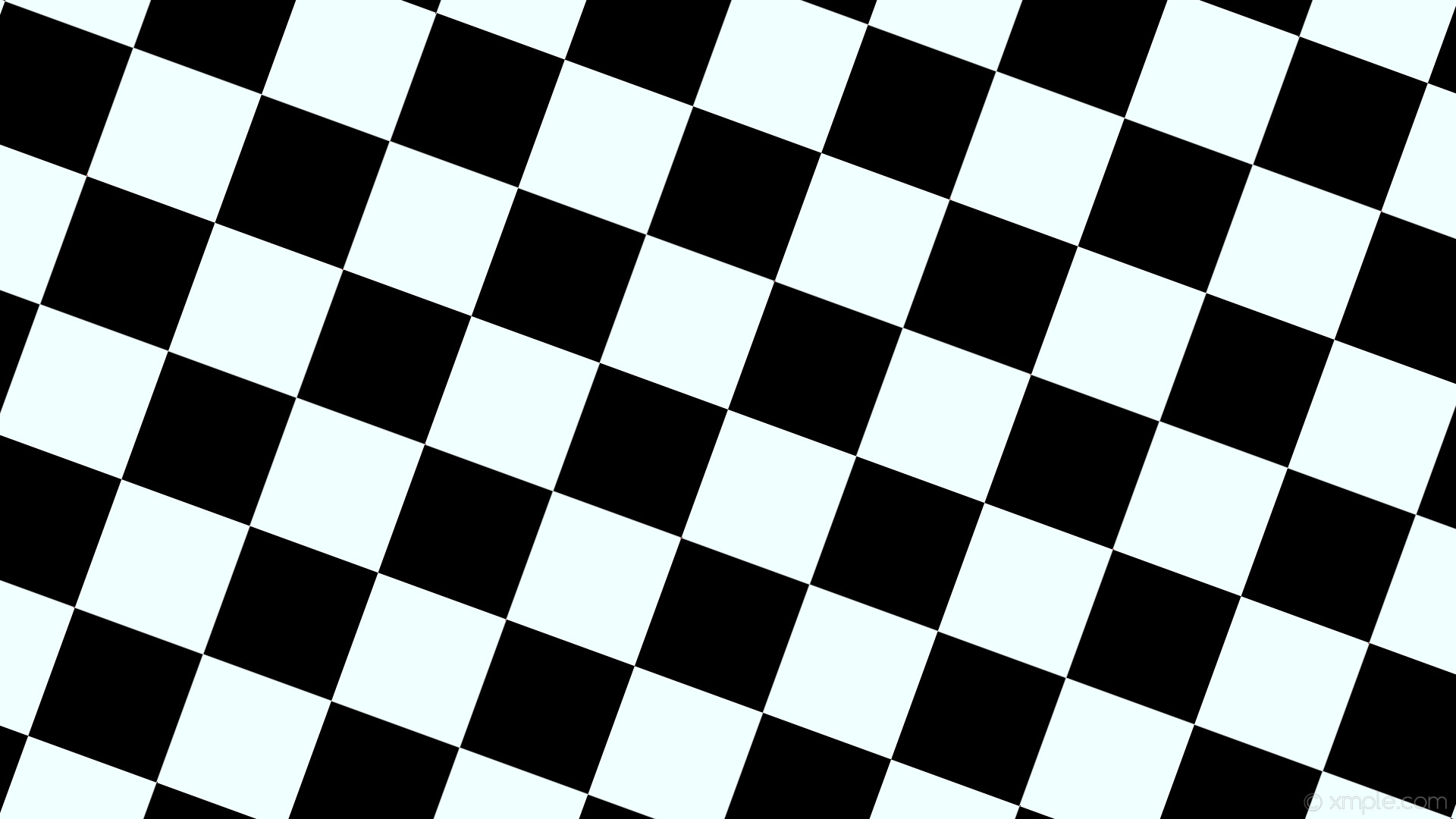 1920x1080 wallpaper black white checkered squares azure #000000 #f0ffff diagonal 70Â°  180px