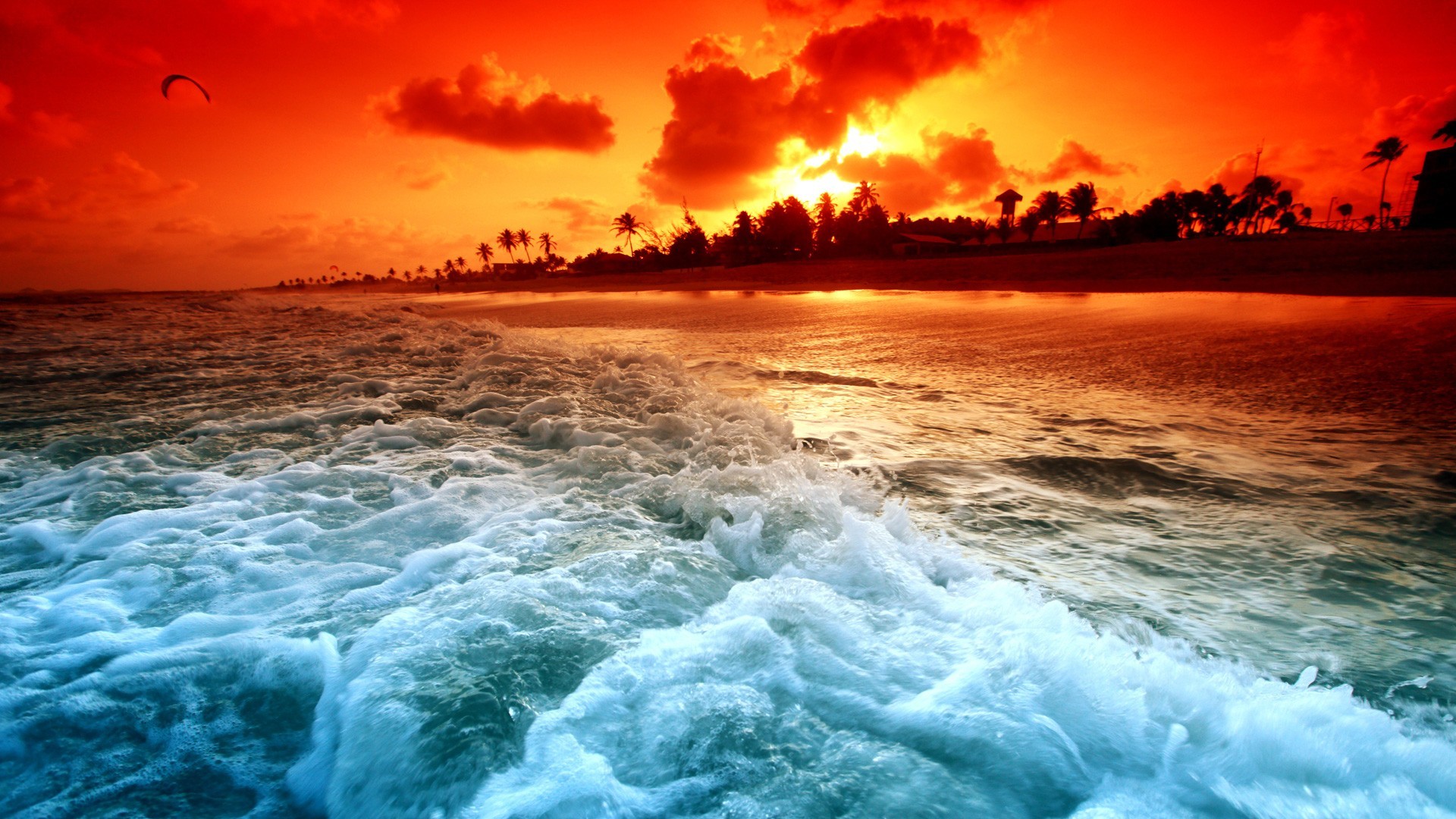 1920x1080 miami-ocean-beach-sunset-high-resolution-wallpaper -for-desktop-background-free