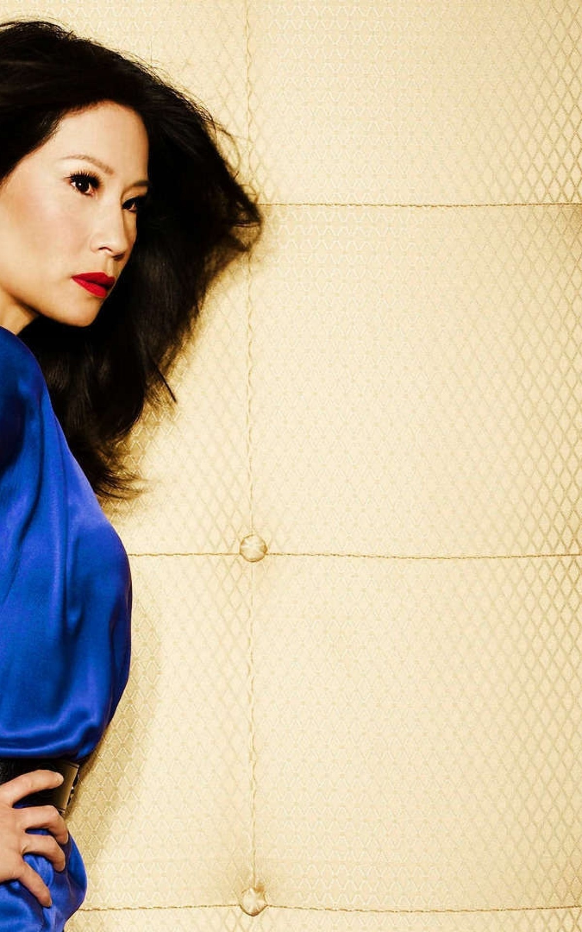 1200x1920 Lucy Liu, Asian, Actress, Women, Profile View, Blue Dress