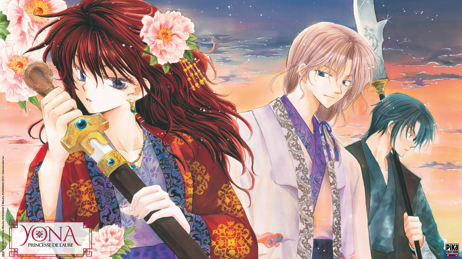 1920x1080 Akatsuki no Yona wallpapers released by the french publisher Pika .