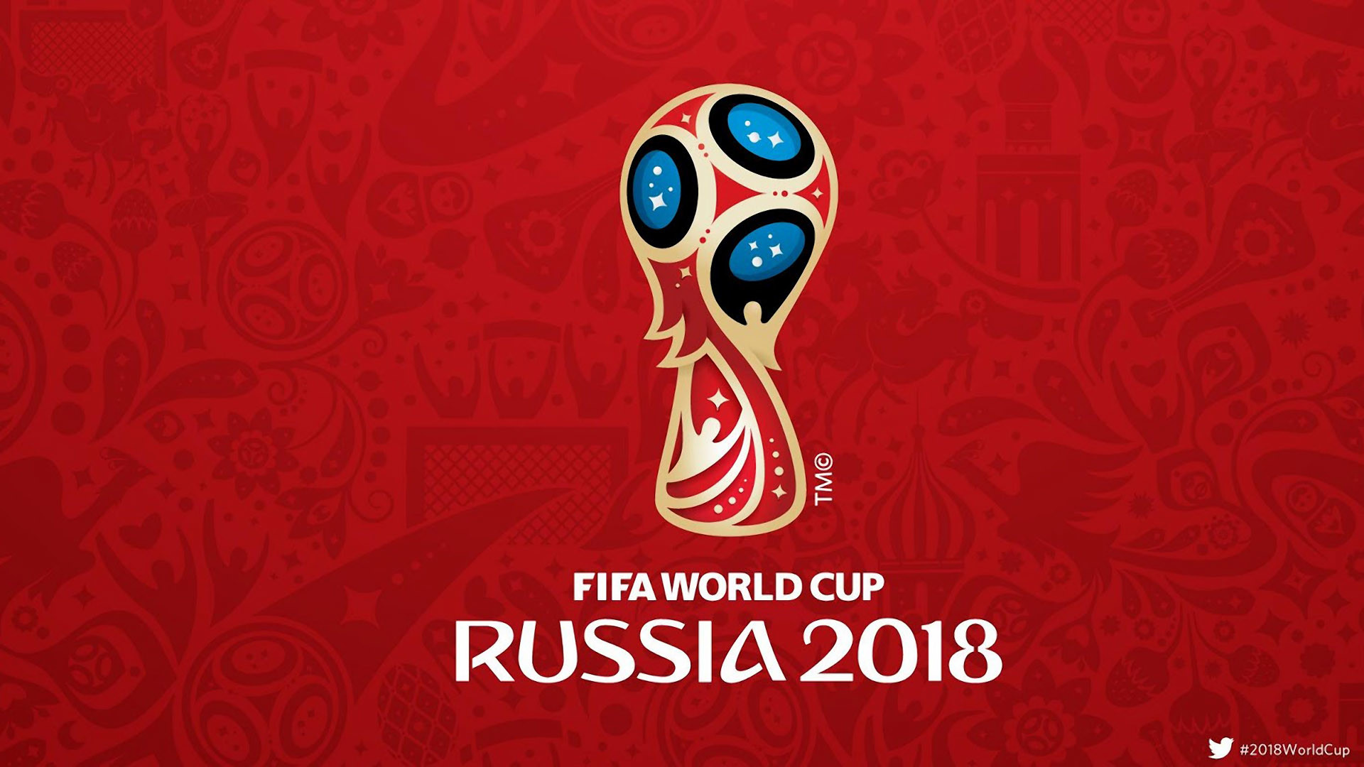 1920x1080 FIFA WM 2018 Logo Hintergrundbild