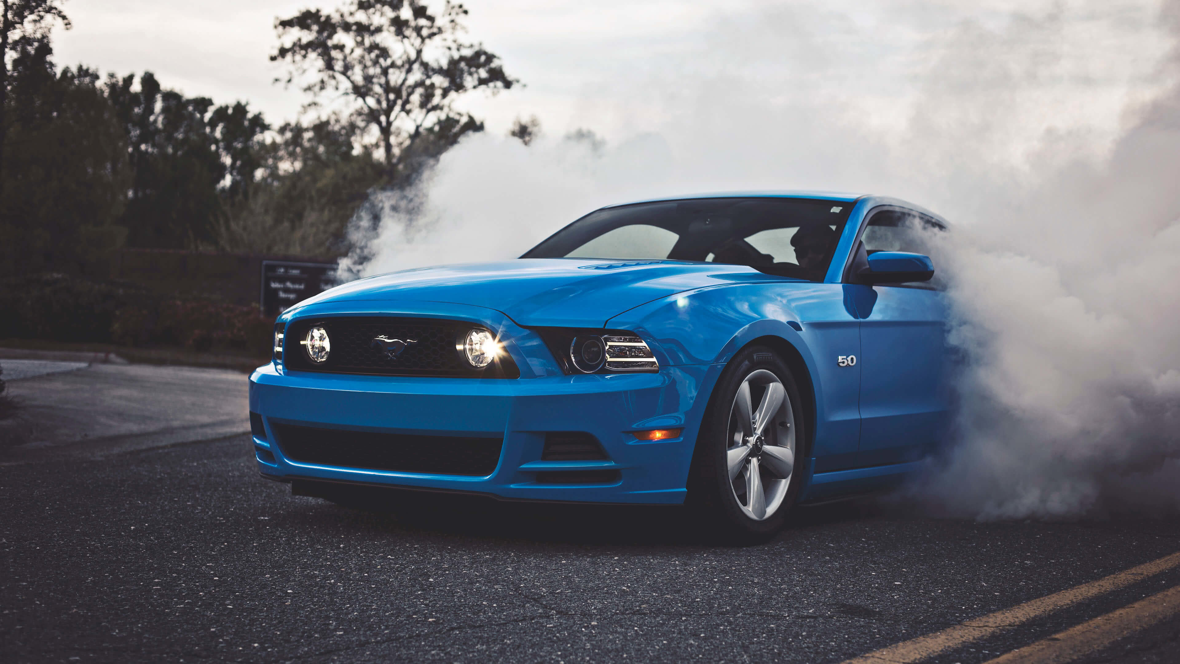 3840x2160 blue ford shelby mustang uhd 4k wallpaper