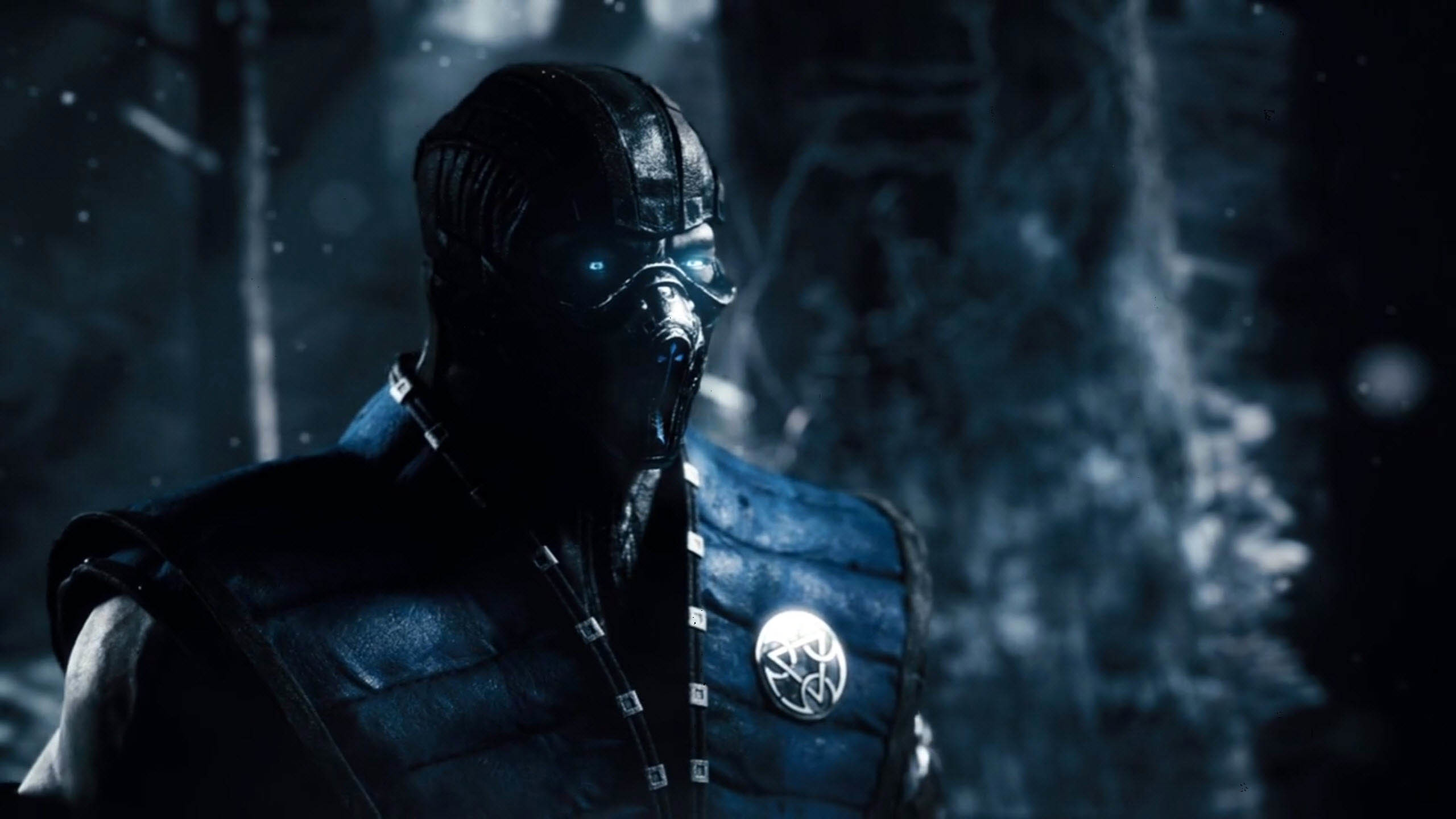 2560x1440 Mortal Kombat X Trailer: Sub-Zero's Face  wallpaper