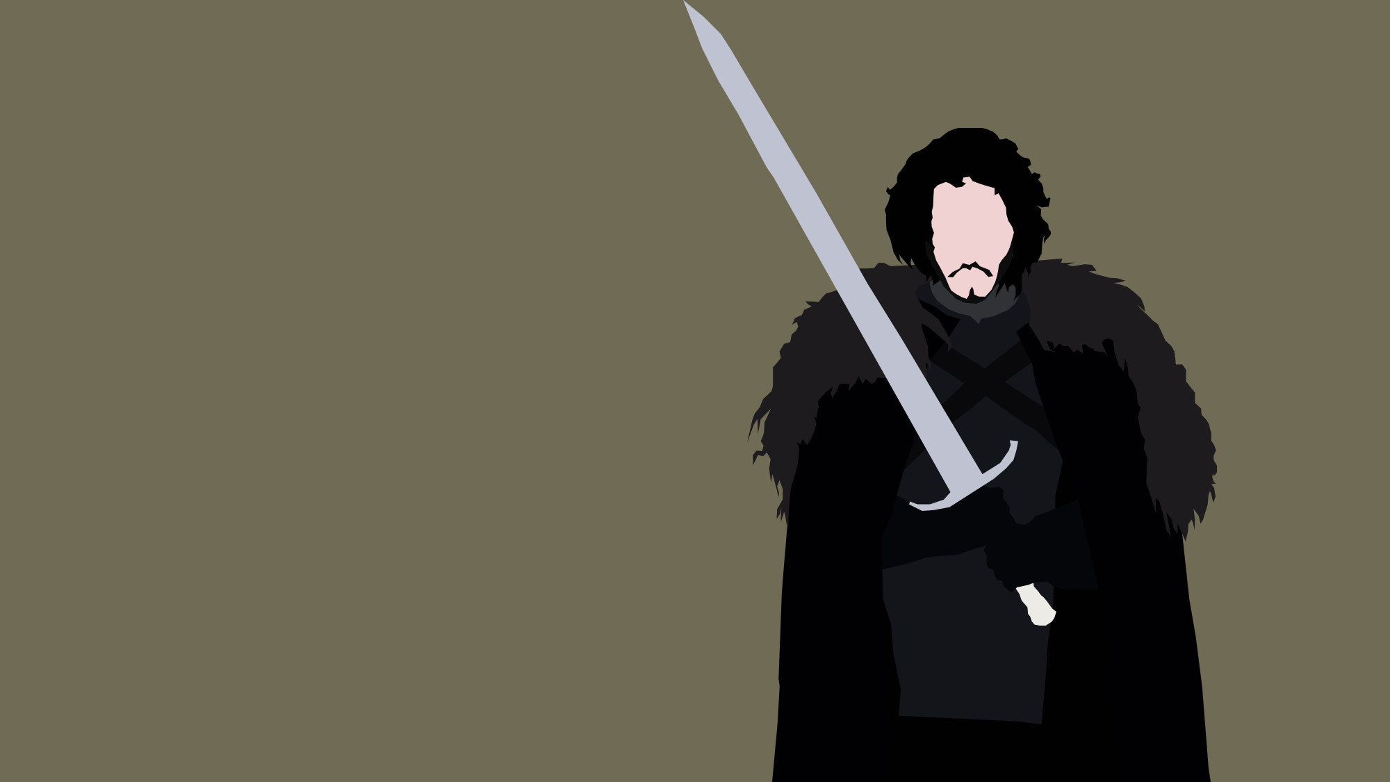 2000x1125 ... Jon Snow from Game of Thrones by Reverendtundra