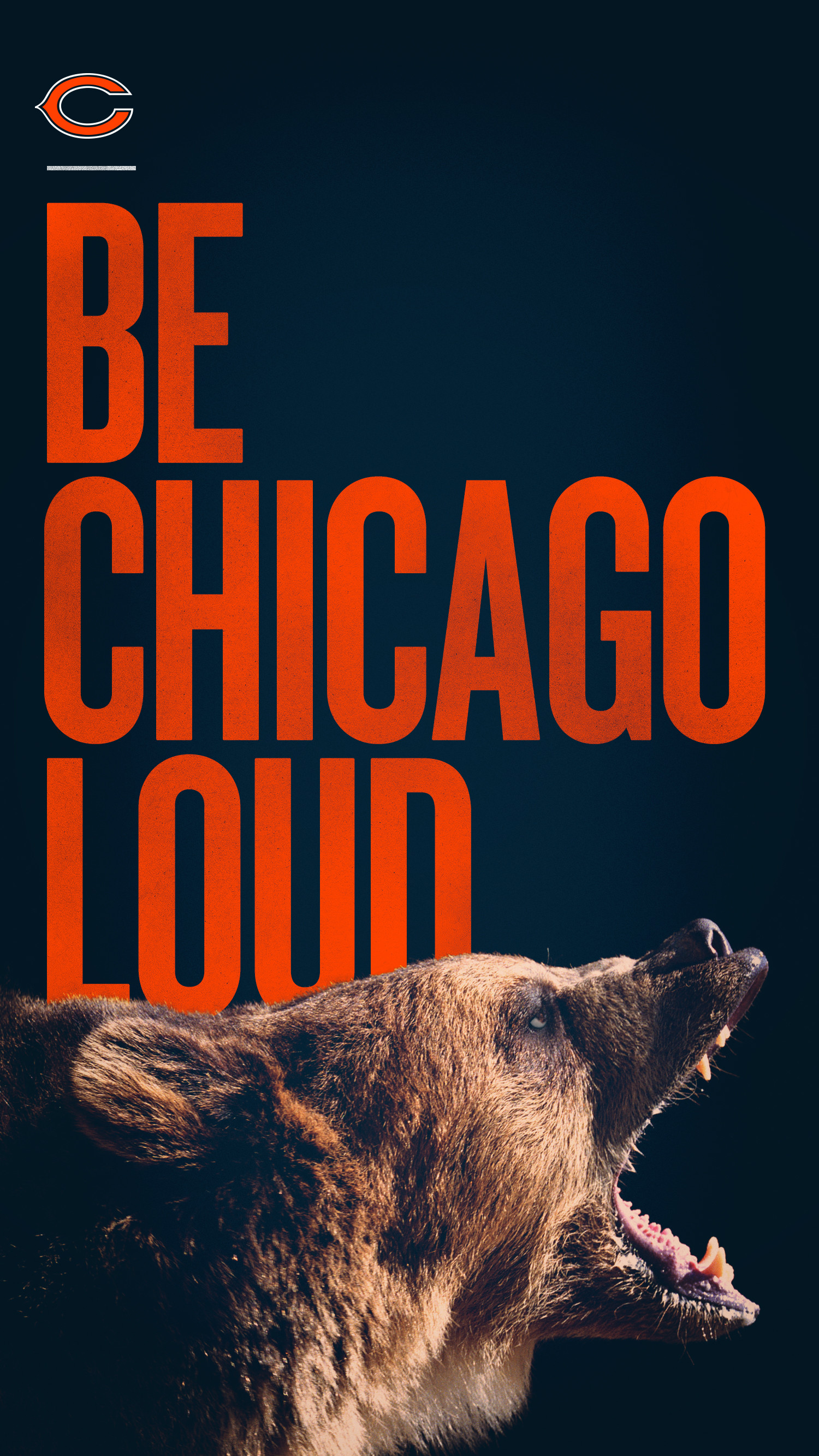 1500x2667 Shout it out and let the world know with this Chicago Bears smartphone  wallpaper from