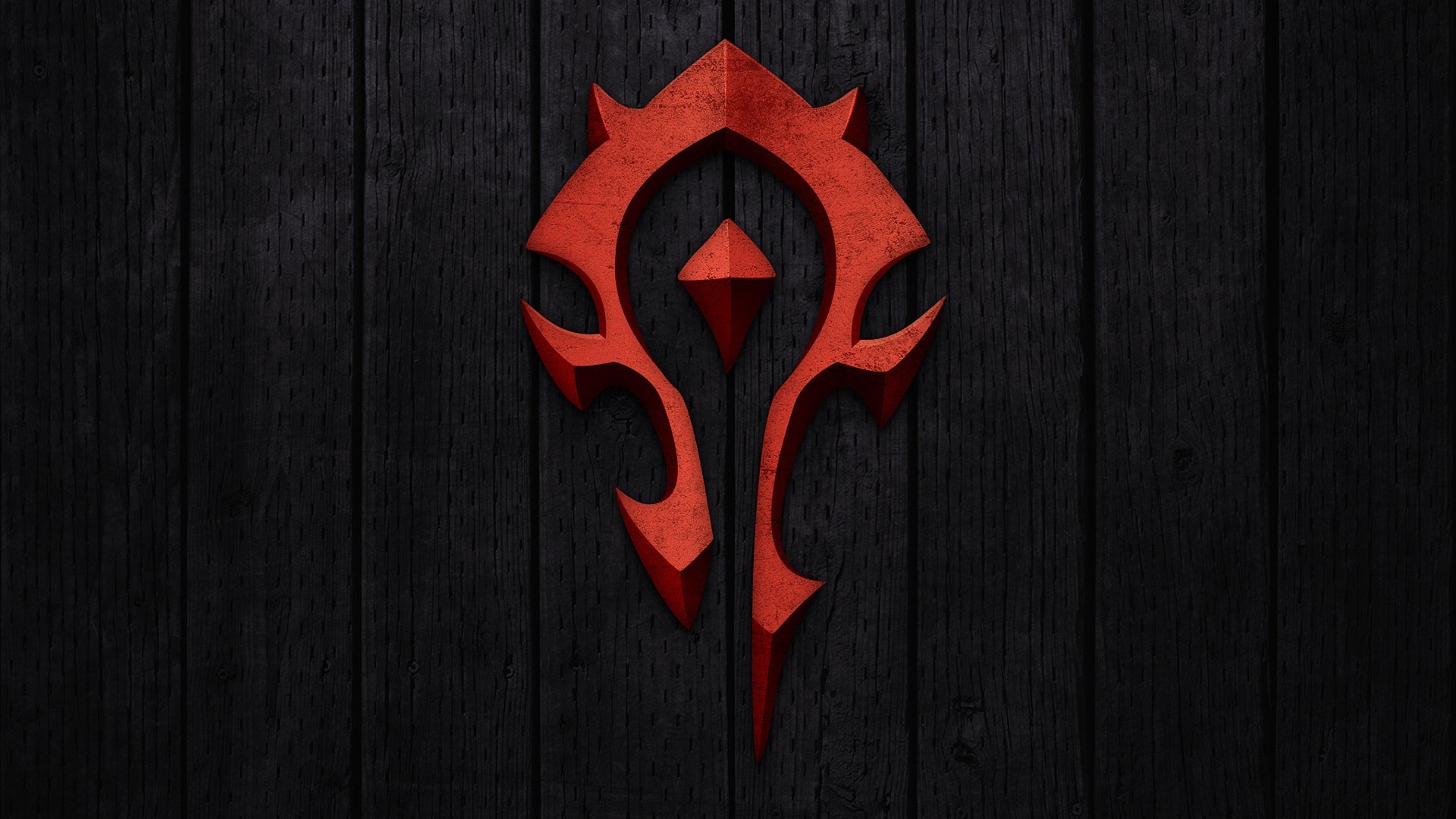 1920x1080 Preview wallpaper world of warcraft, horde, symbol, background, red  