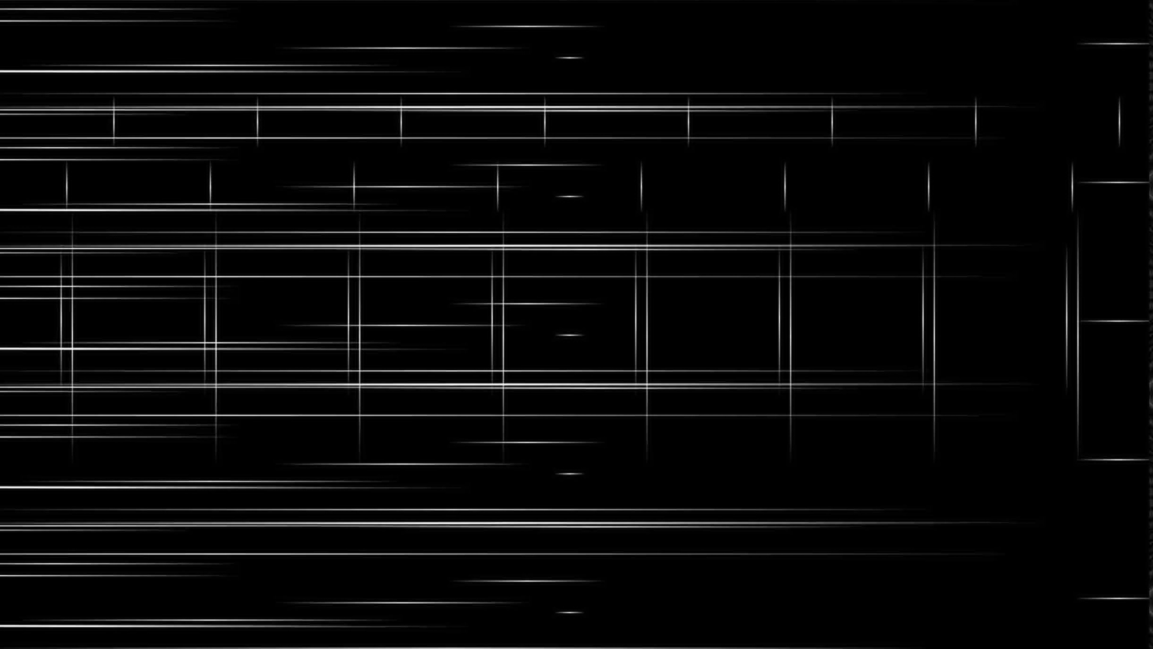 3840x2160  Wallpaper black background, stripes, black and white, minimalist