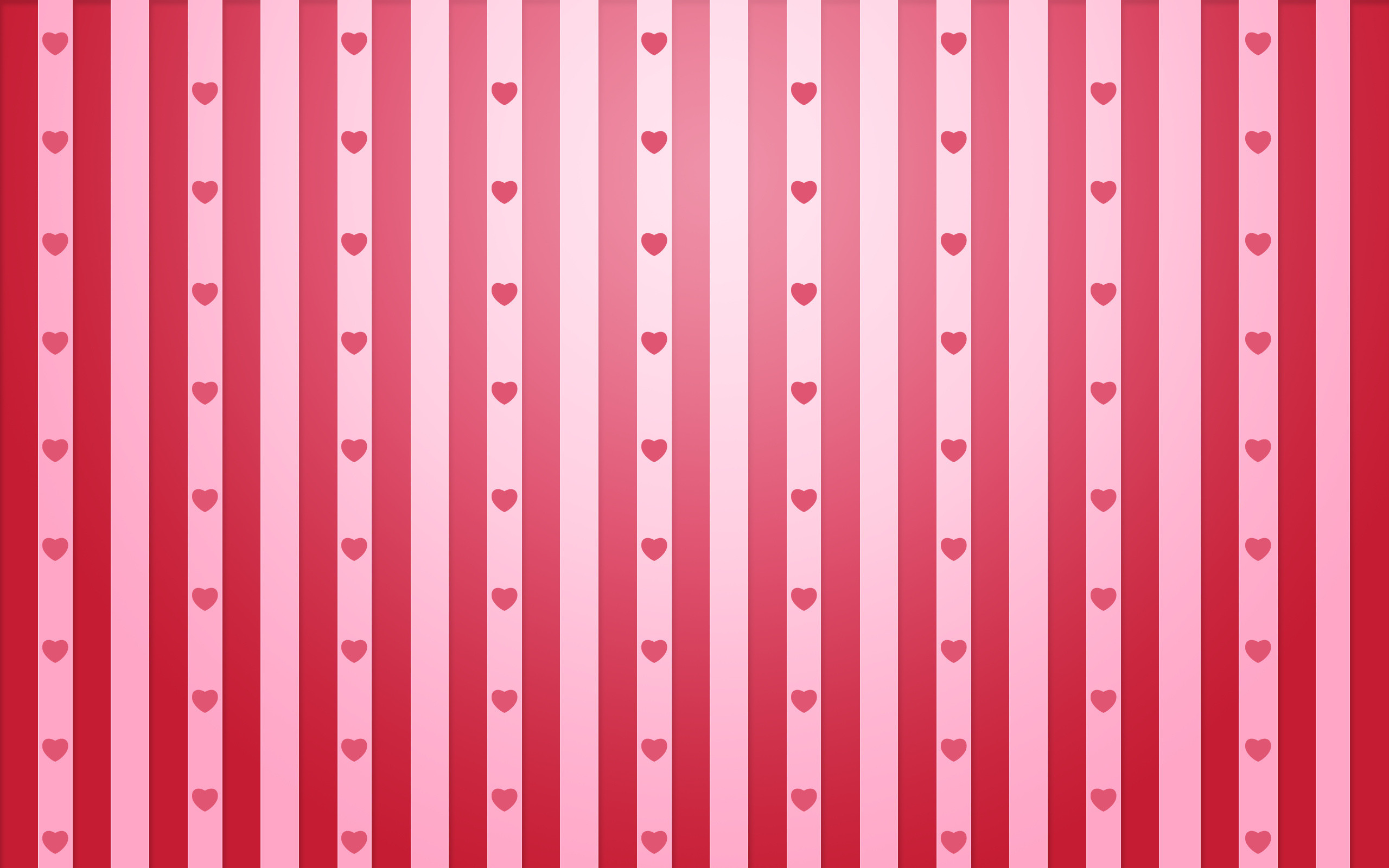2560x1600 Pink hearts stripes