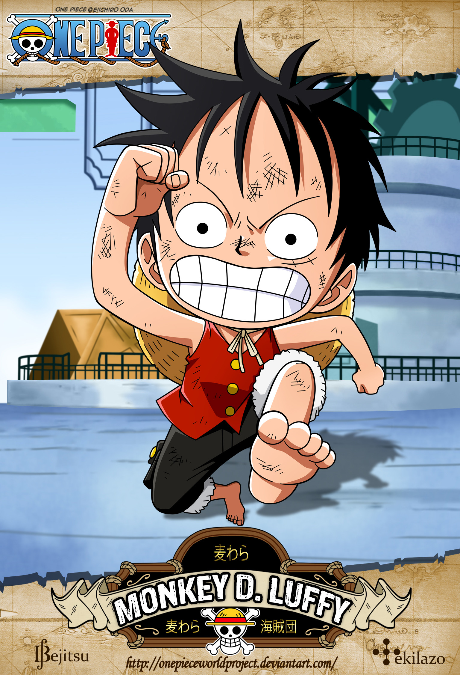 1537x2252 One Piece - Monkey D. Luffy by OnePieceWorldProject