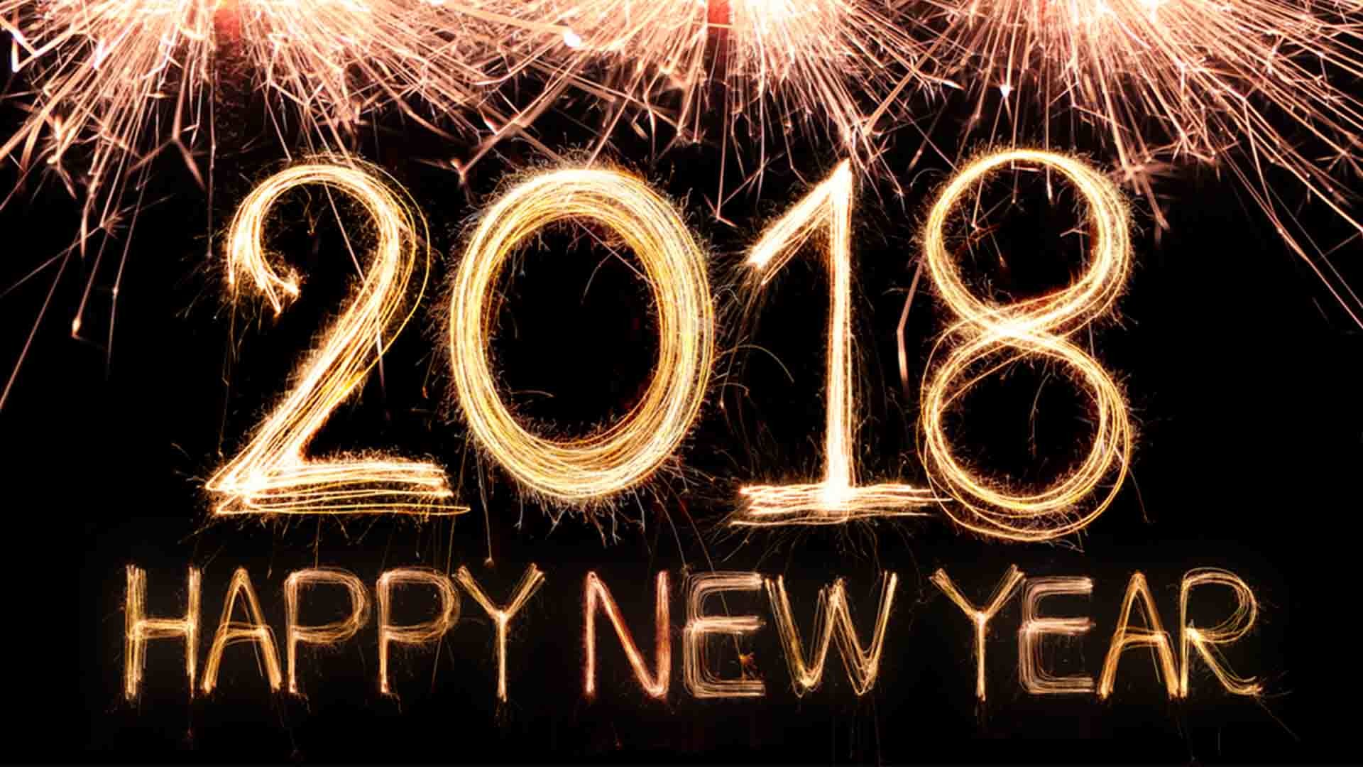 1920x1080 Happy New Year 2018 | New Year Fireworks