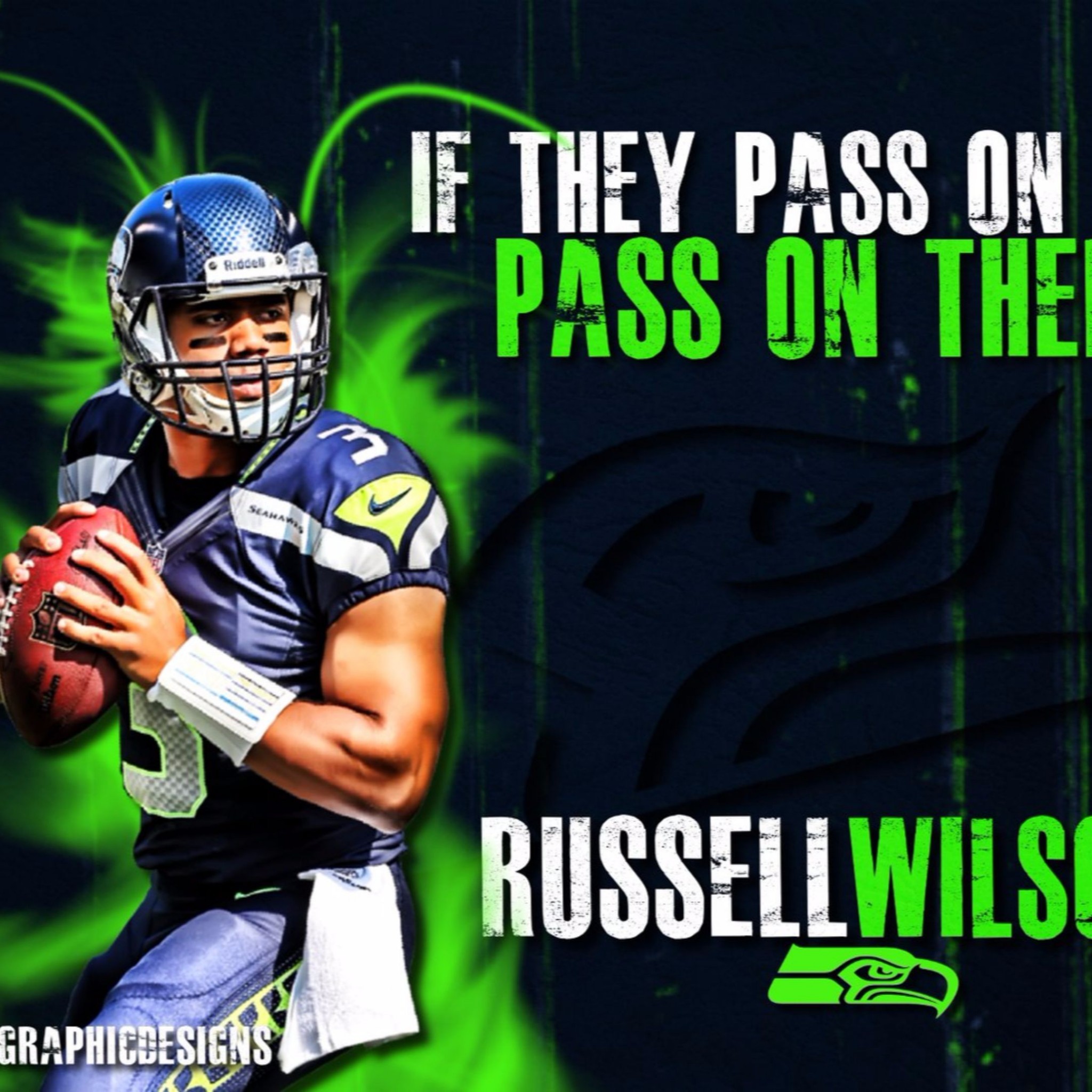 2048x2048 Related to 2015 4K Russell Wilson Wallpaper