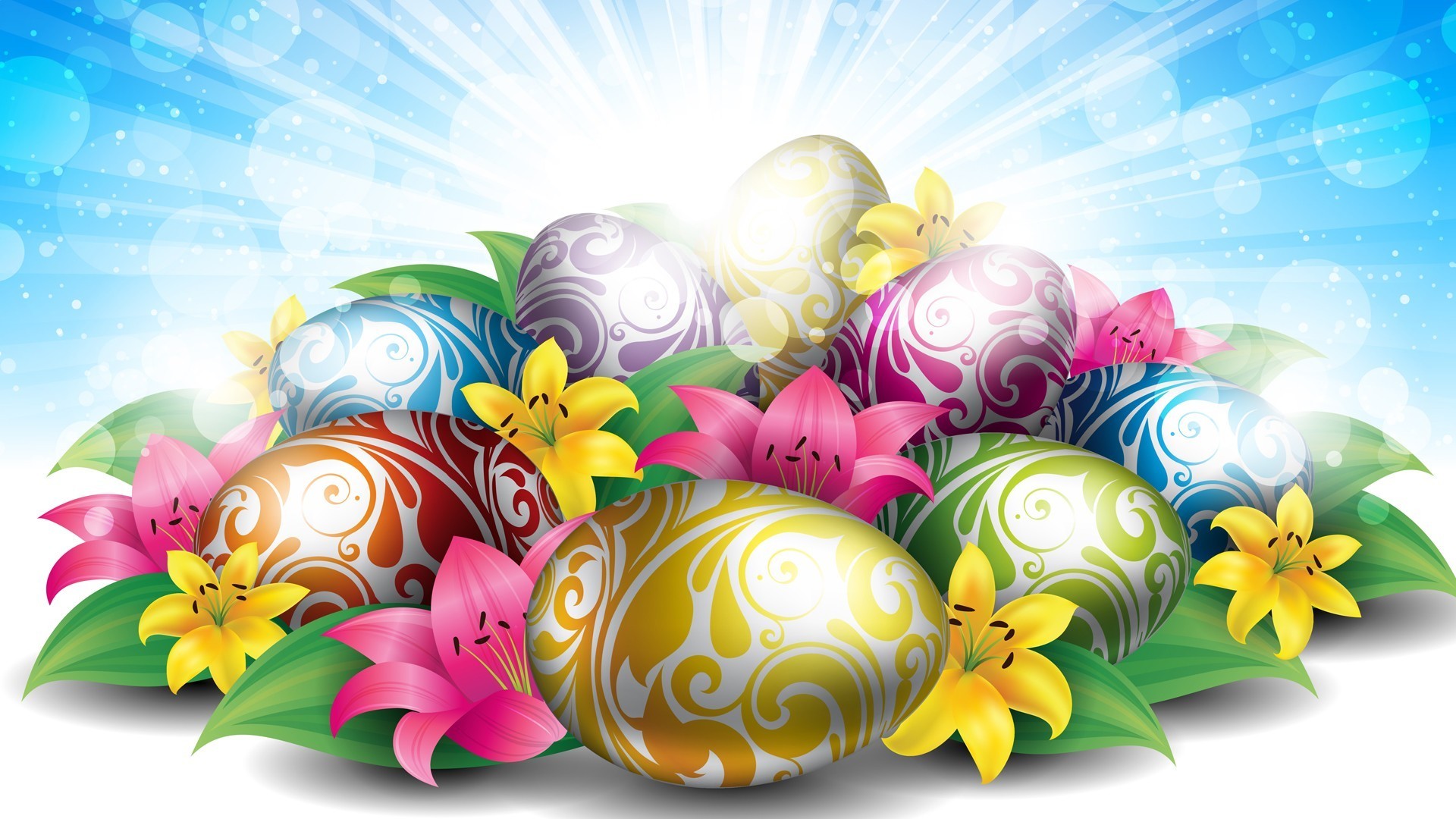 1920x1080  Colored Easter Eggs HD Wallpaper. ÃÂ« ÃÂ»