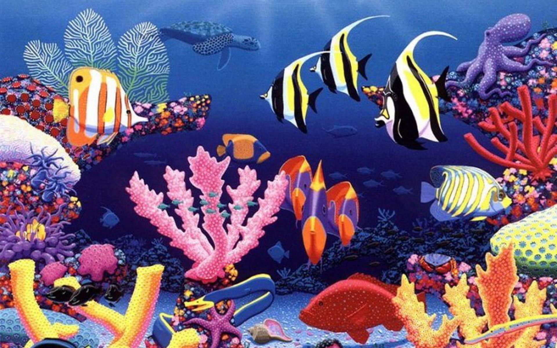1920x1200 background kingdom other underwater Fish wallpaper hd 
