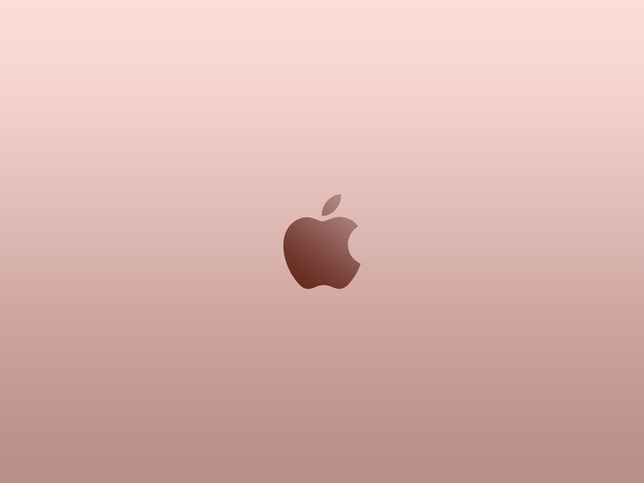 2048x1536 Apple Logo Rose Gold Wallpaper by superquanganh