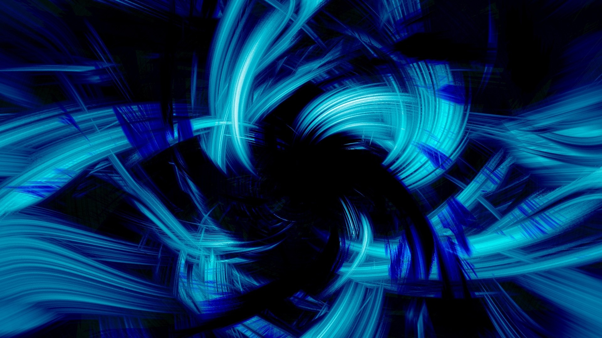 1920x1080 Preview wallpaper blue, black, abstract, brush 