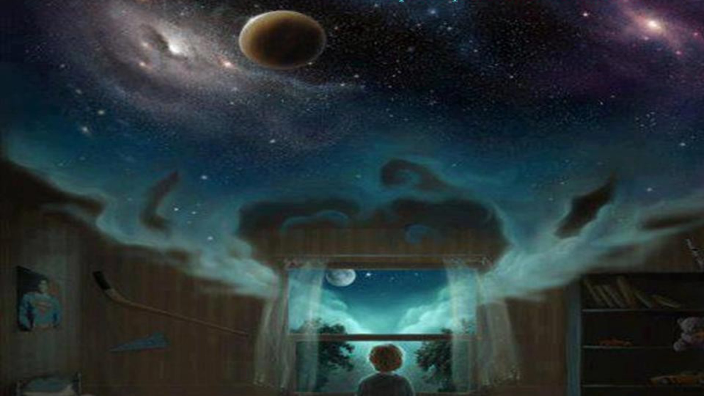 2400x1350 Science fiction artwork dreamscene wallpaper