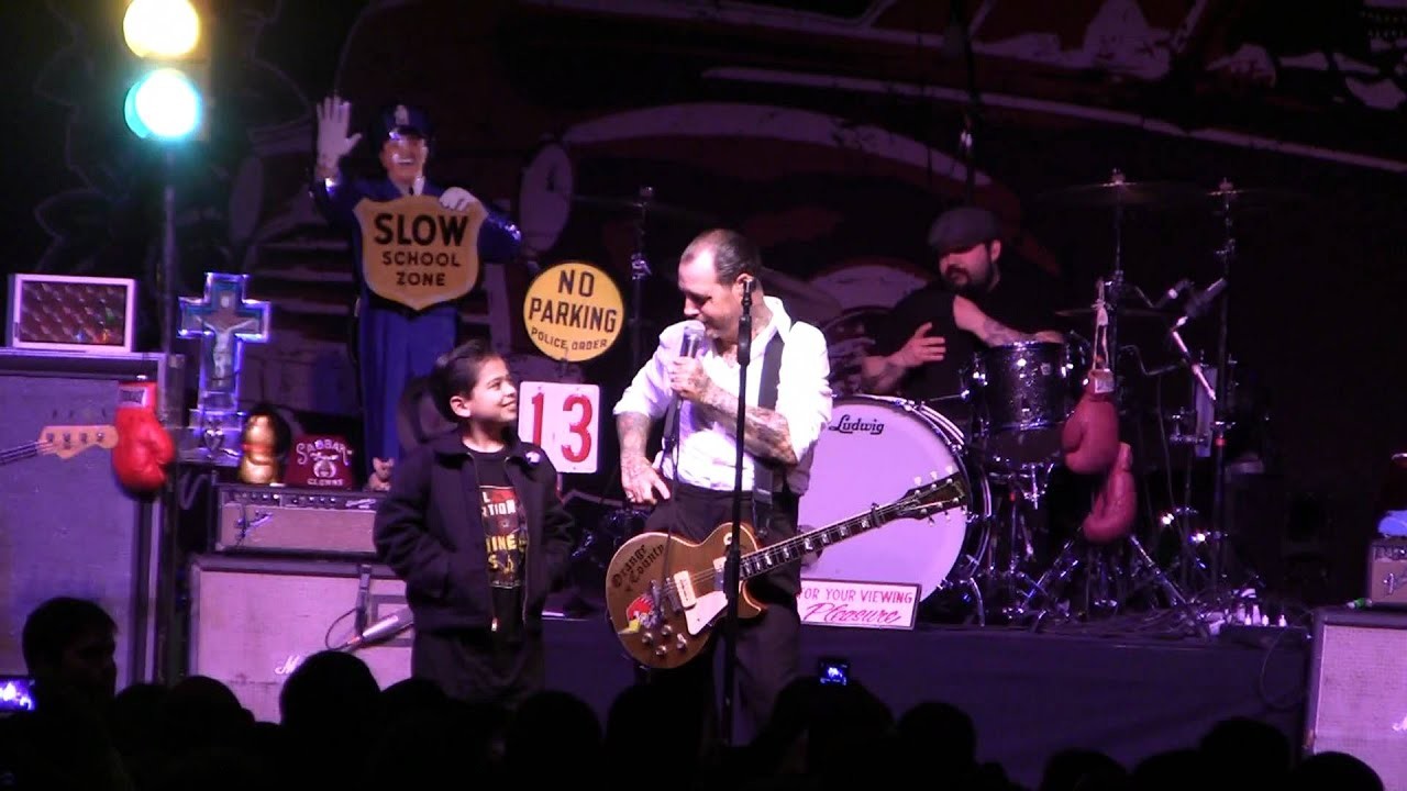 1920x1080 Social Distortion Mike Ness with his godson Justice in Modesto Ca.  Valentines day show.
