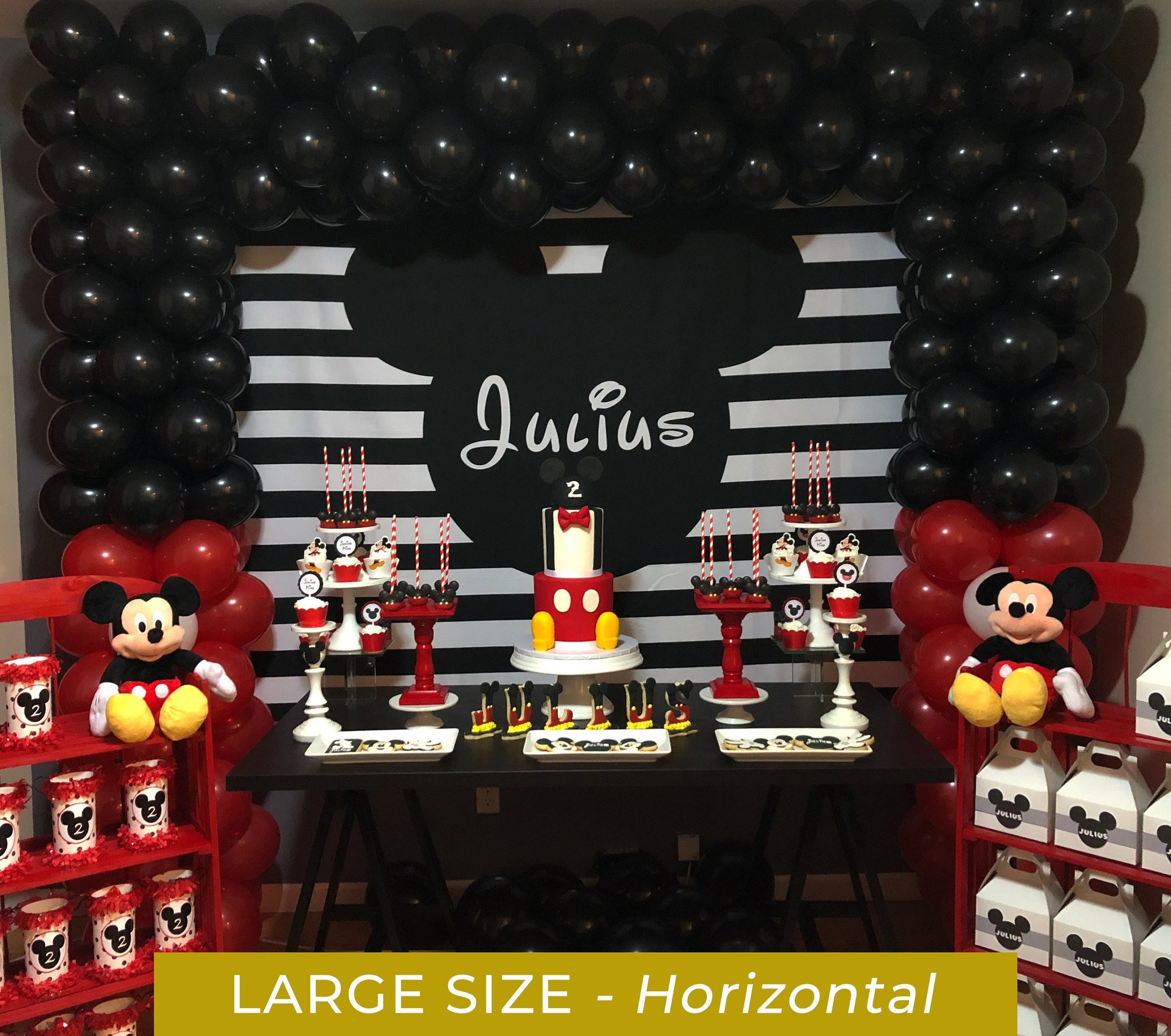 2048x1812 Mickey Mouse Birthday Party Backdrop | Kids Birthday Party Ideas - Blushing  Drops